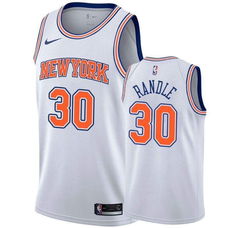 Men's New York Knicks Julius Randle 30 Statet Jersey - JS194 