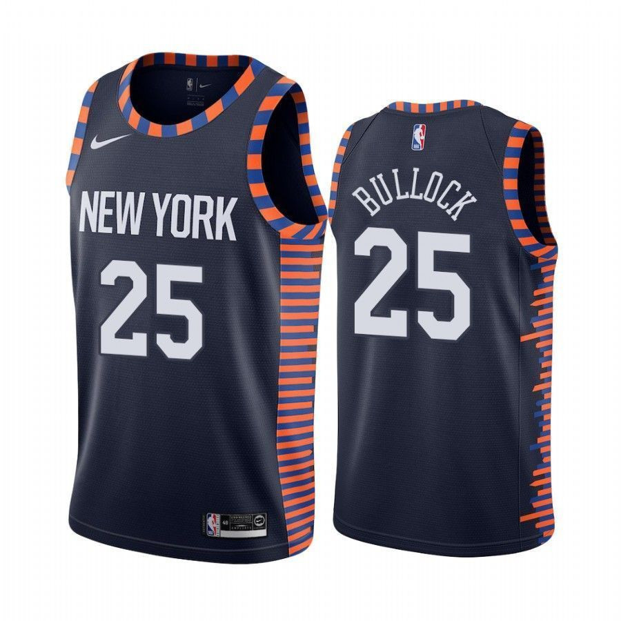 Men's New York Knicks Reggie Bullock 25 City Men's Jersey - JS990 