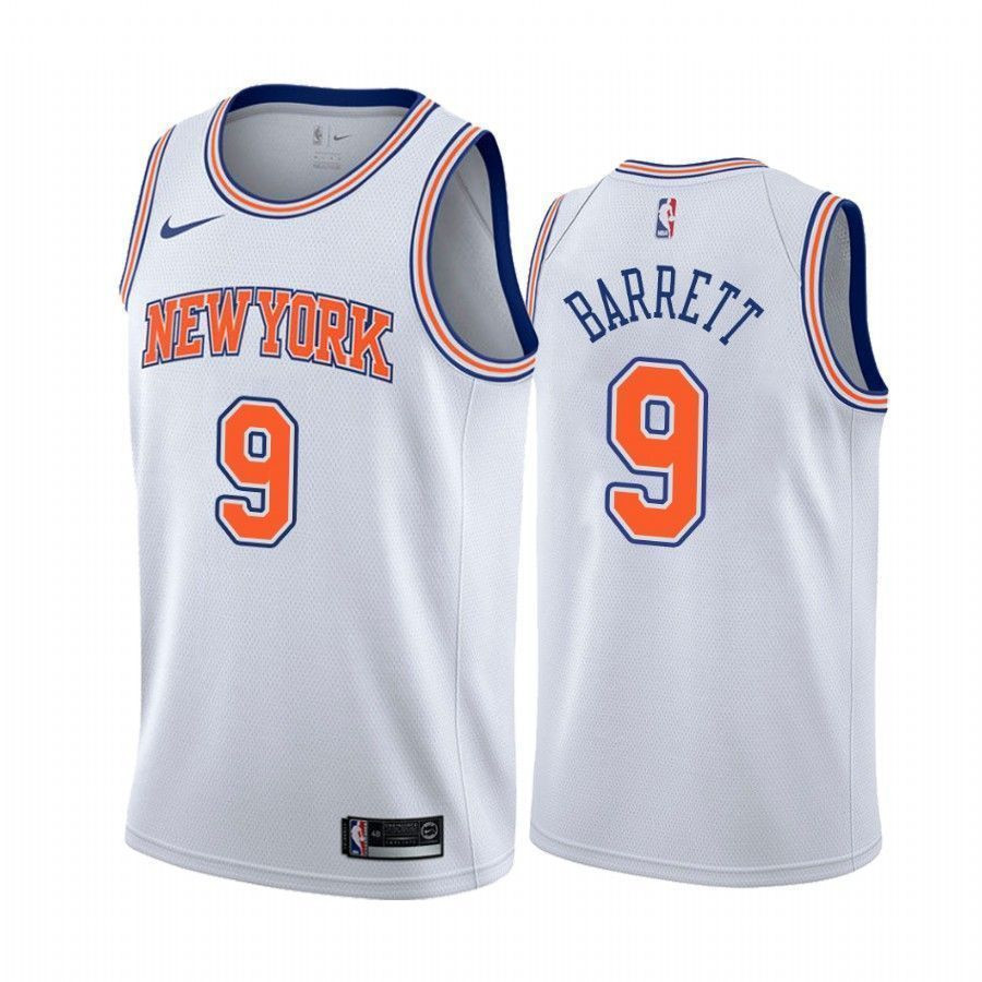 Men's New York Knicks Rj Barrett 9 Statet Jersey - JS311 