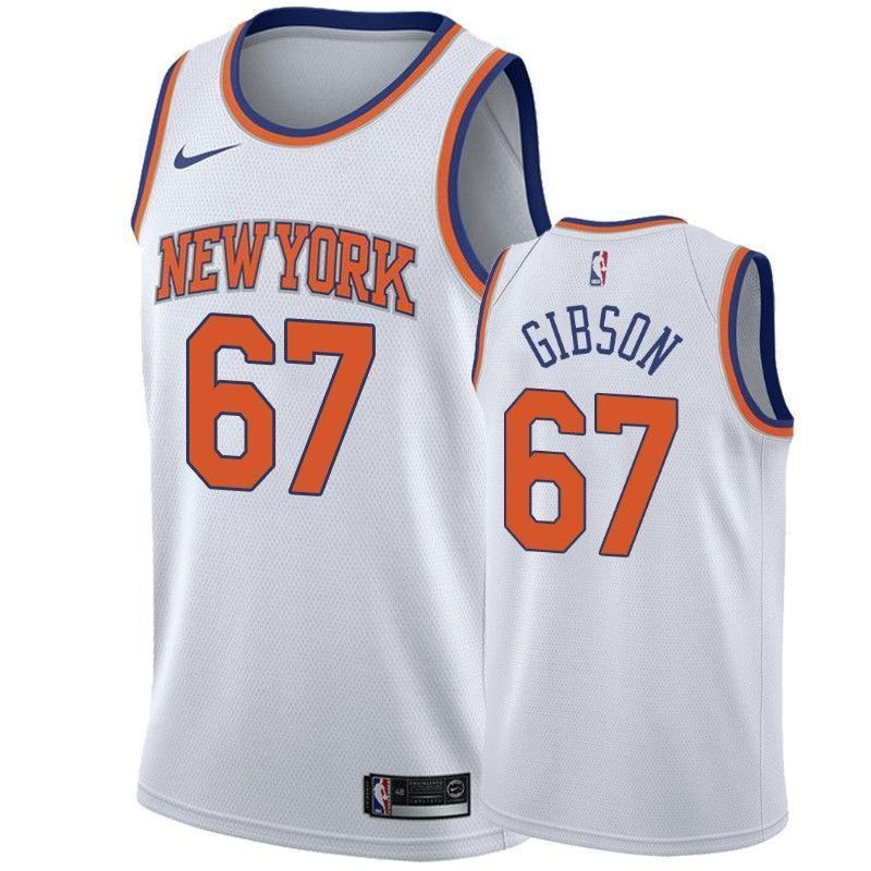 Men's New York Knicks Taj Gibson 67 Association Jersey - JS320 