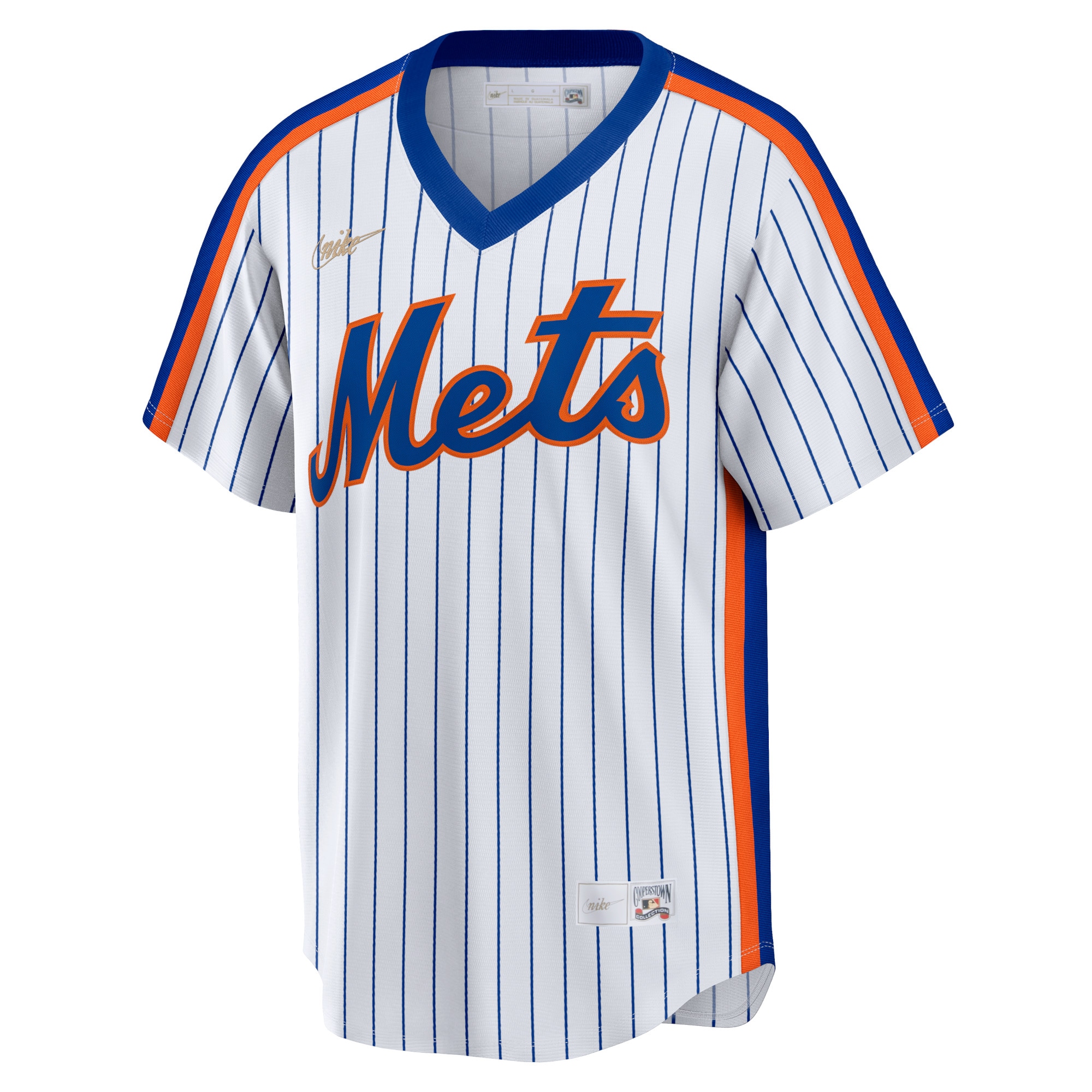 Alternative view of Men's New York Mets Darryl Strawberry White Home Cooperstown Collection Player Jersey 