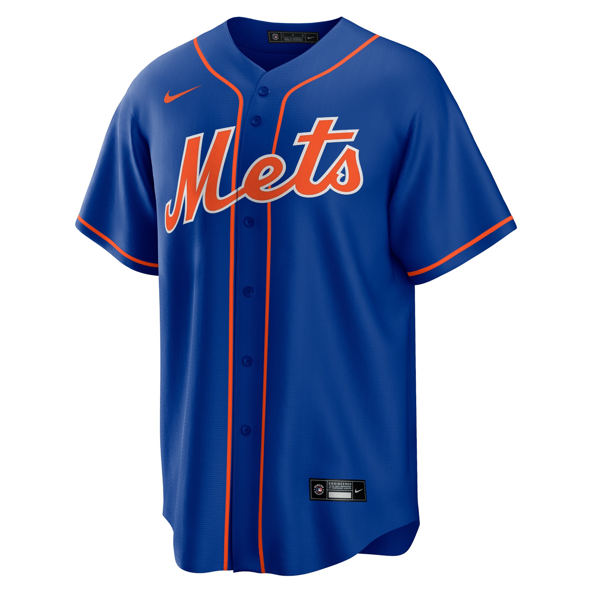 Alternative view of Men's New York Mets Francisco Lindor Royal Alternate Player Jersey 