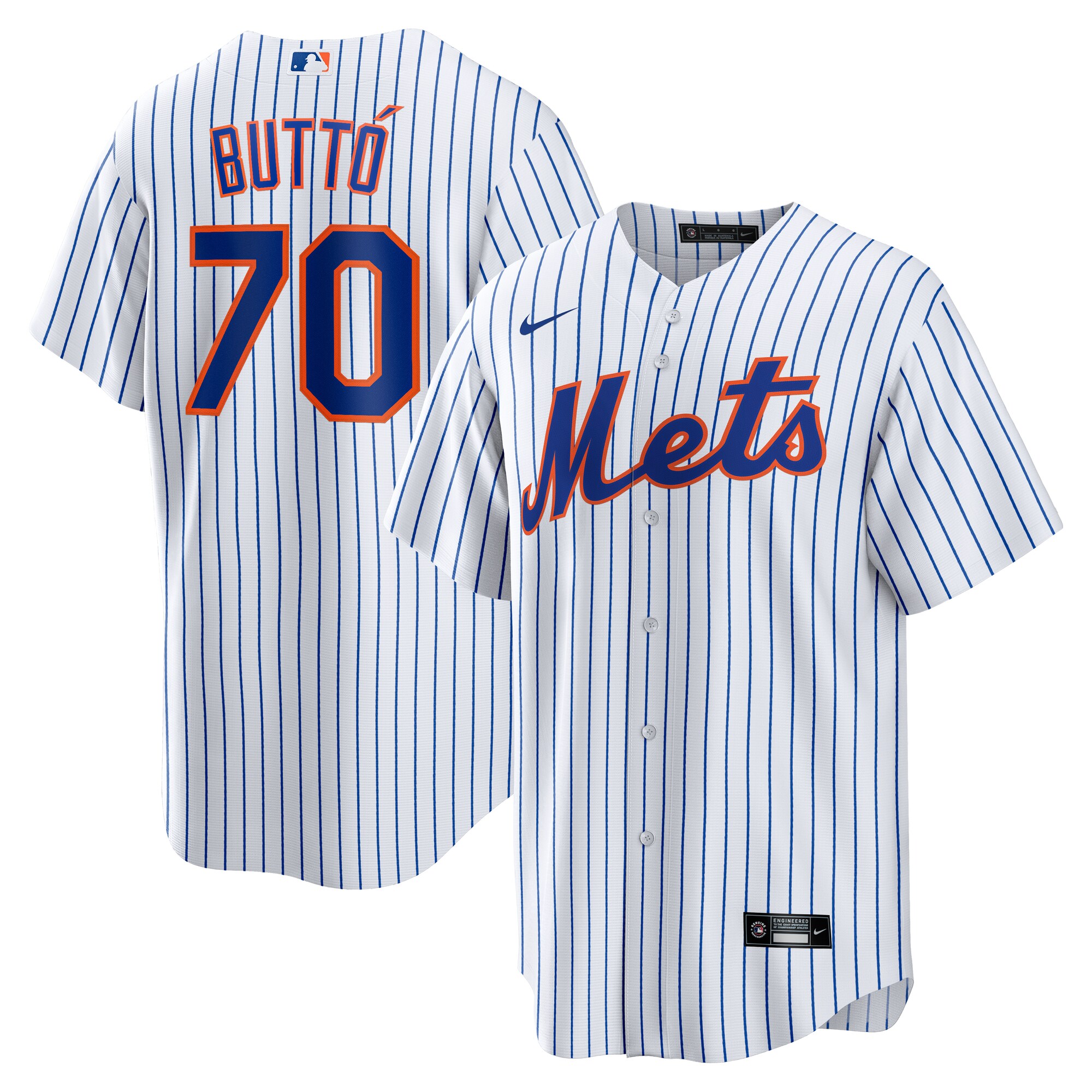 Men's New York Mets Jose Butto White Home Jersey 