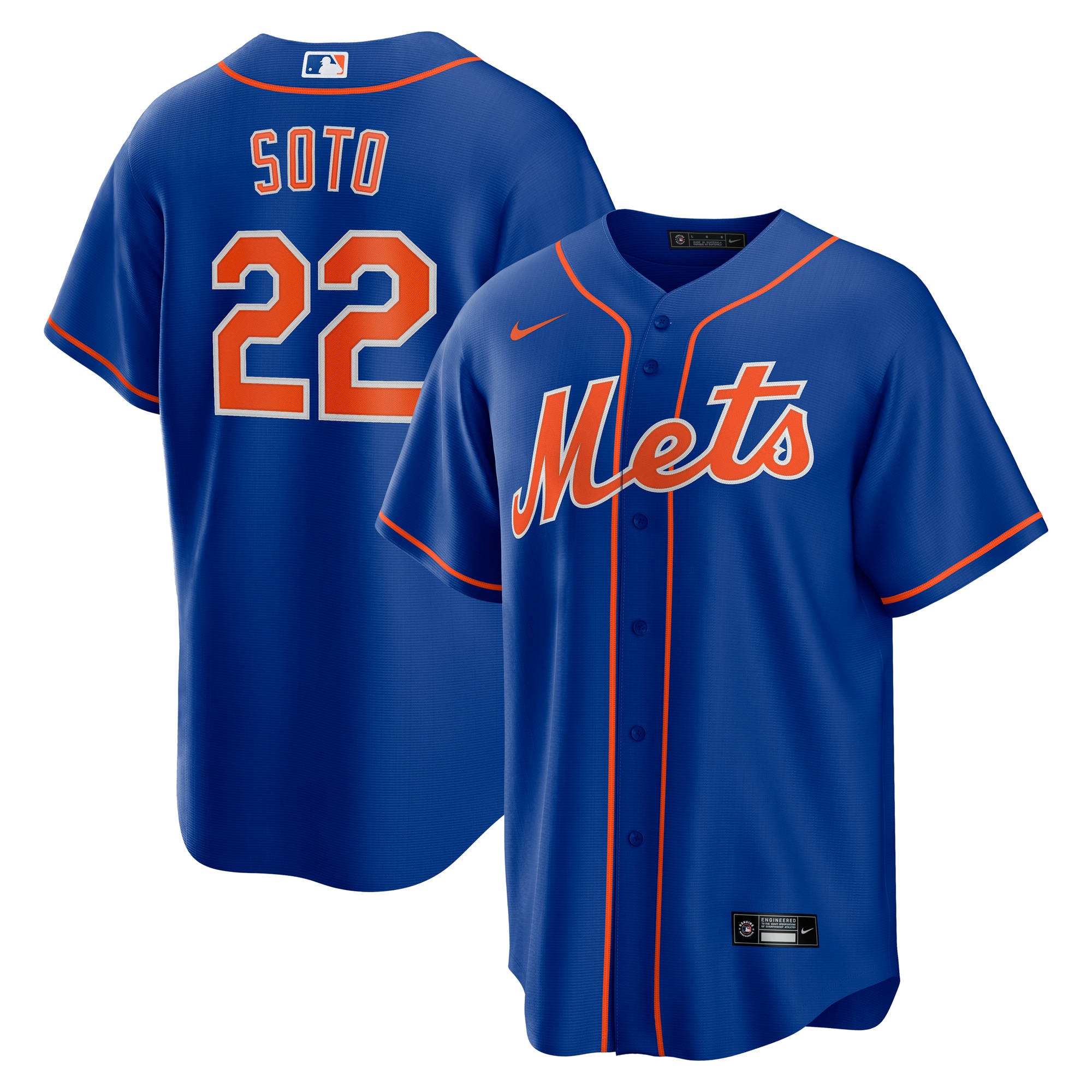 Men's New York Mets Juan Soto Royal Player Jersey 