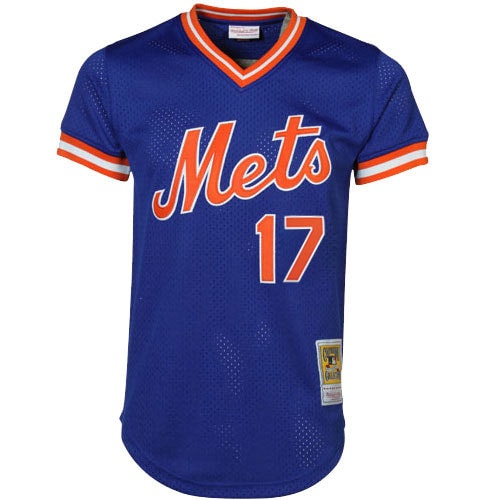 Alternative view of Men's New York Mets Keith Hernandez Mitchell & Ness Royal Cooperstown Mesh Batting Practice Jersey 