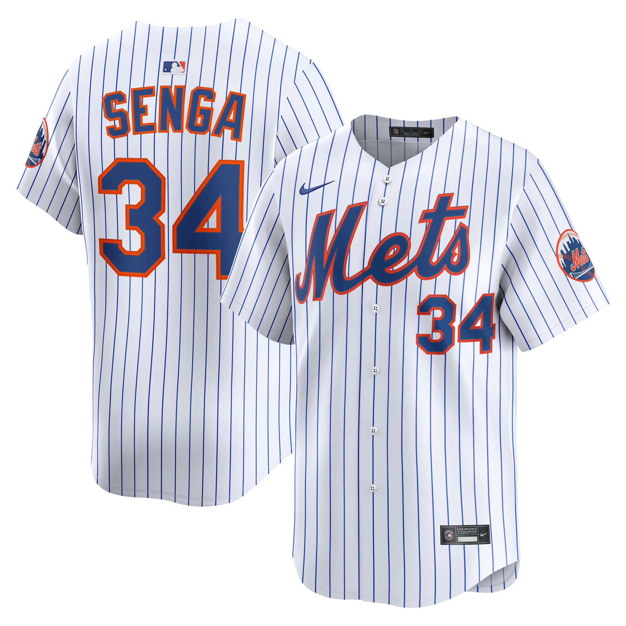 Men's New York Mets Kodai Senga White Home Limited Player Jersey 