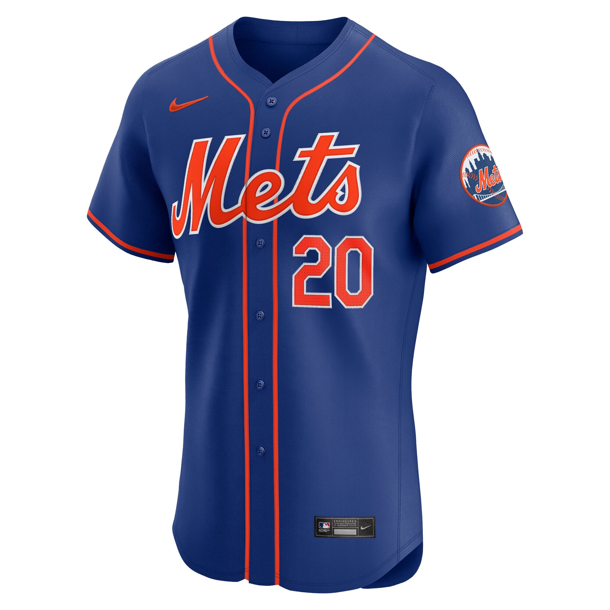 Alternative view of Men's New York Mets Pete Alonso Royal 2nd Alternate Elite Player Jersey 