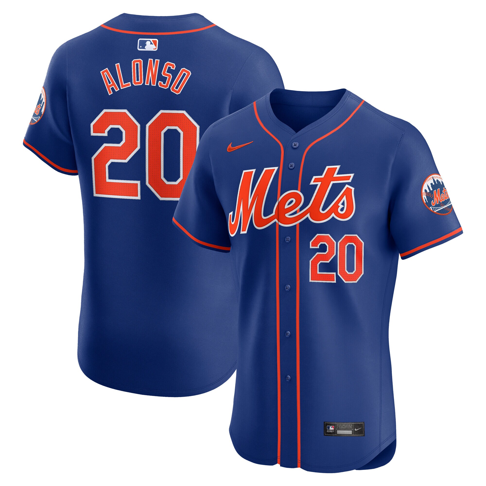 Men's New York Mets Pete Alonso Royal 2nd Alternate Elite Player Jersey 