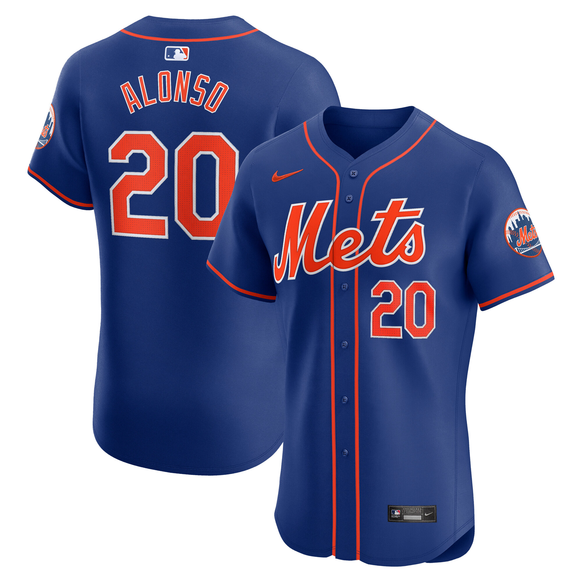 Men's New York Mets Pete Alonso Royal 2nd Alternate Elite Player Jersey 