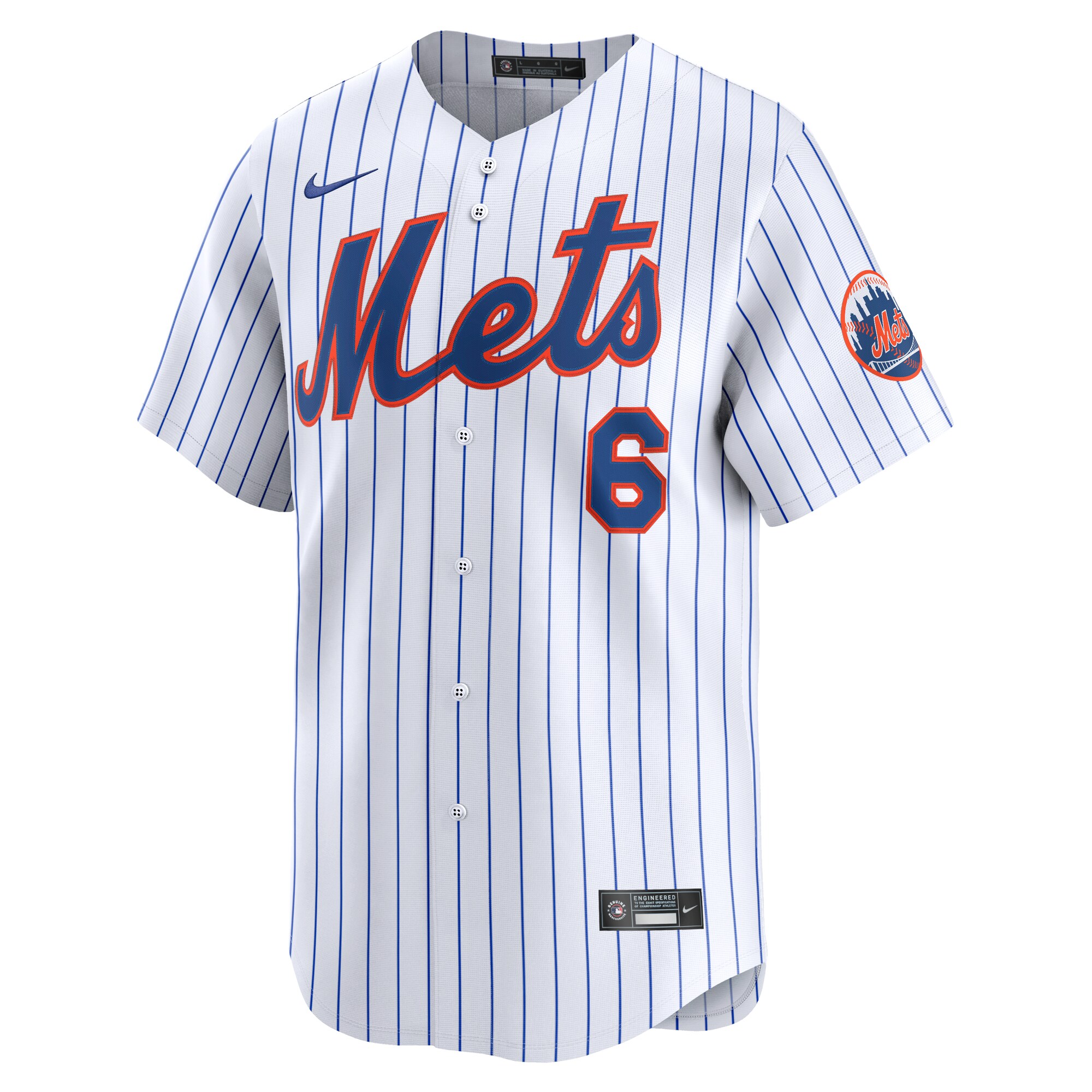 Alternative view of Men's New York Mets Starling Marte White Alternate Limited Player Jersey 