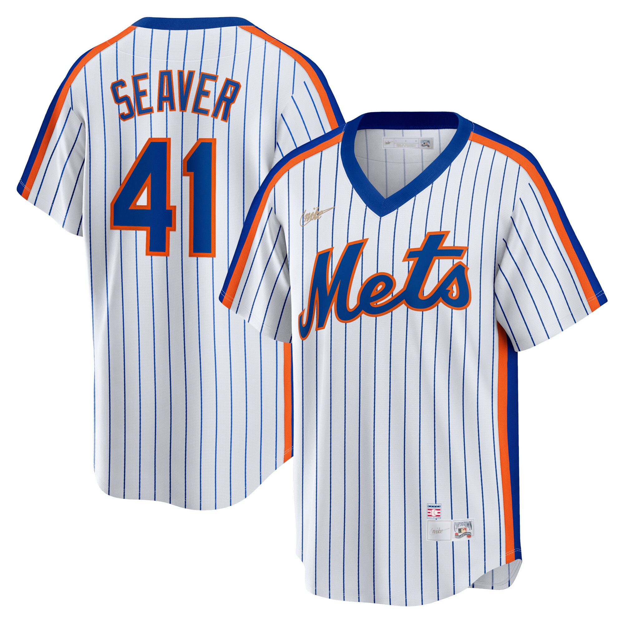 Men's New York Mets Tom Seaver White Home Cooperstown Collection Player Jersey 