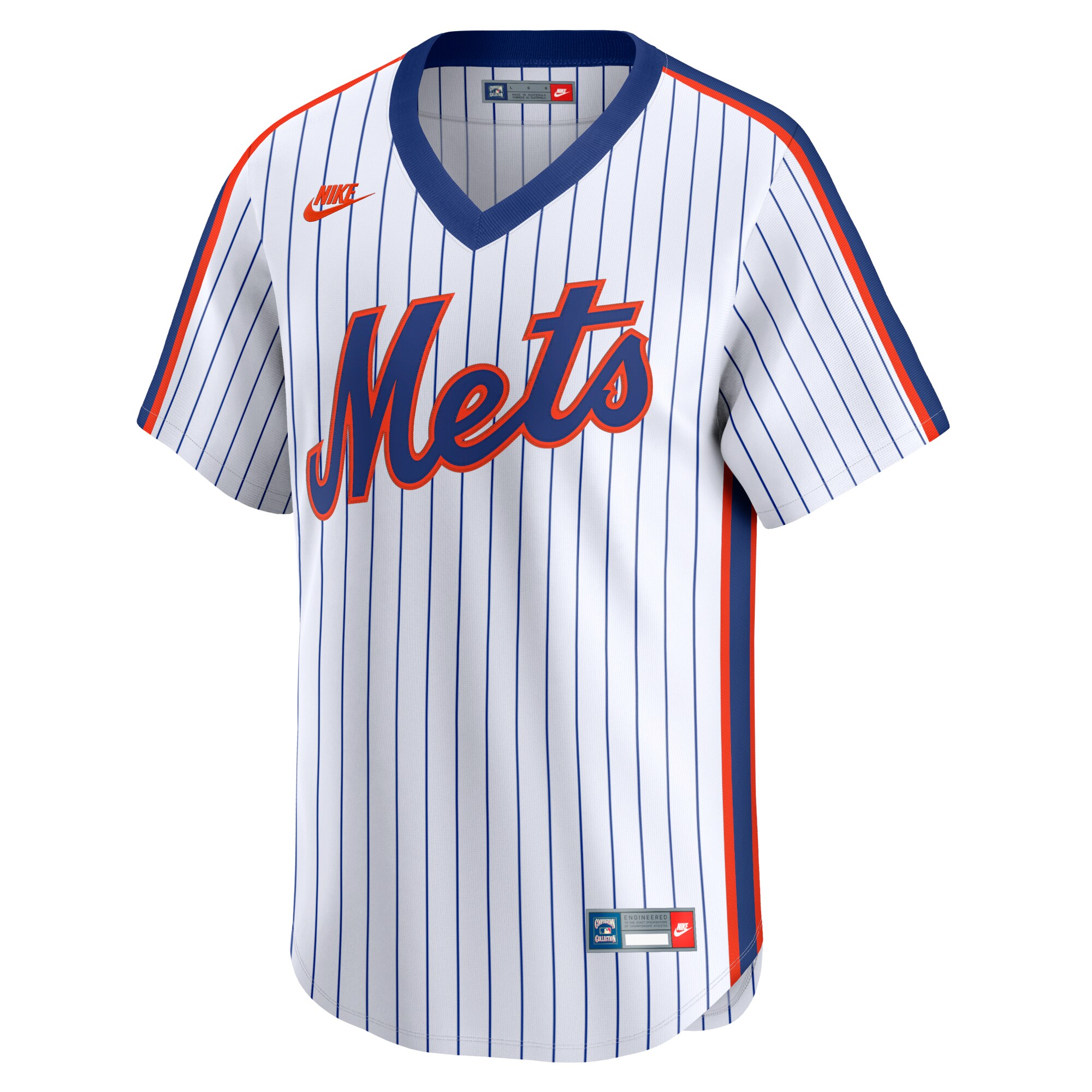 Alternative view of Men's New York Mets White Cooperstown Collection Limited Jersey 