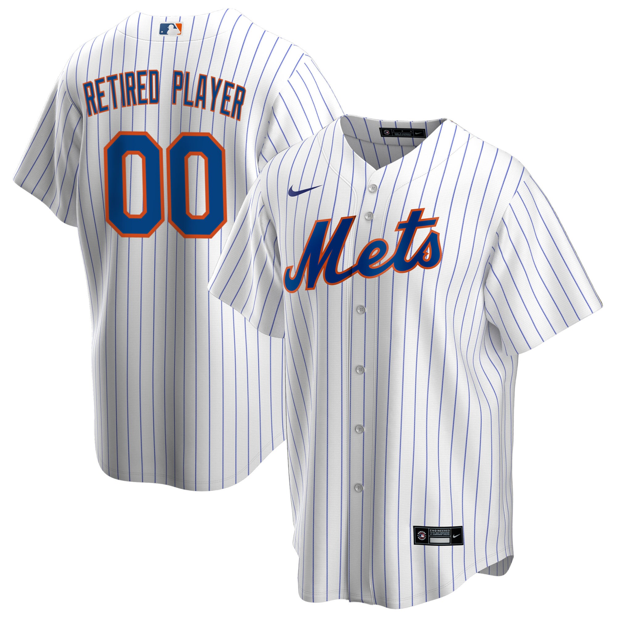 Men's New York Mets White Home Pick-A-Player Retired Roster Jersey 