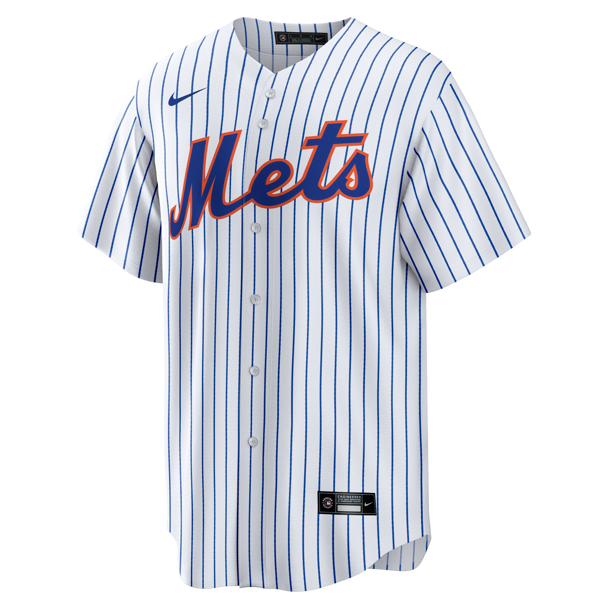 Alternative view of Men's New York Mets White Home Player Jersey 