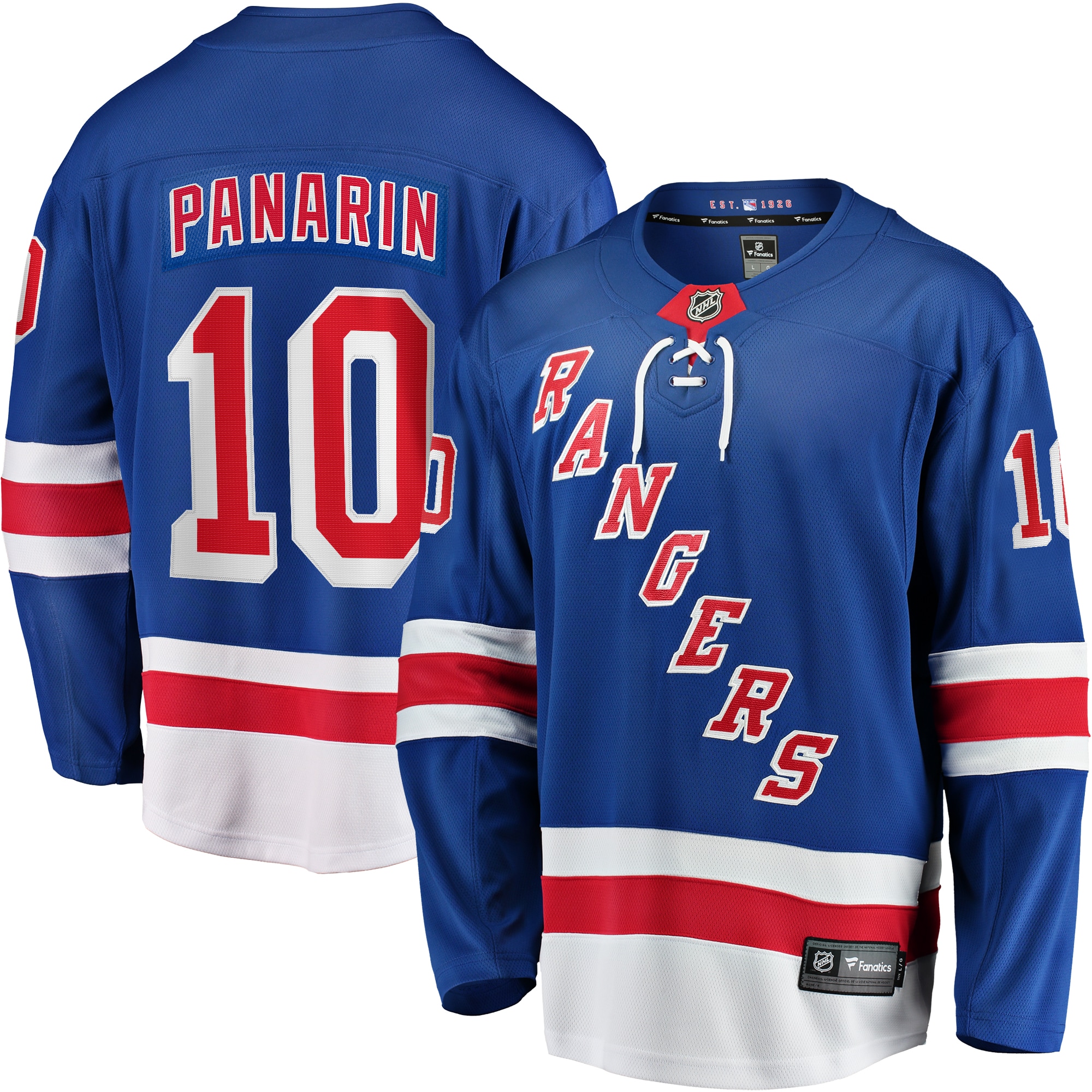 Men's New York Rangers Artemi Panarin Blue Home Premier Breakaway Player Jersey - JS925 