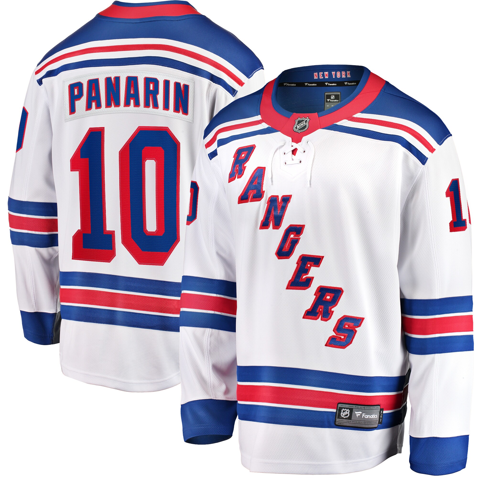 Men's New York Rangers Artemi Panarin White Away Premier Breakaway Player Jersey - JS406 