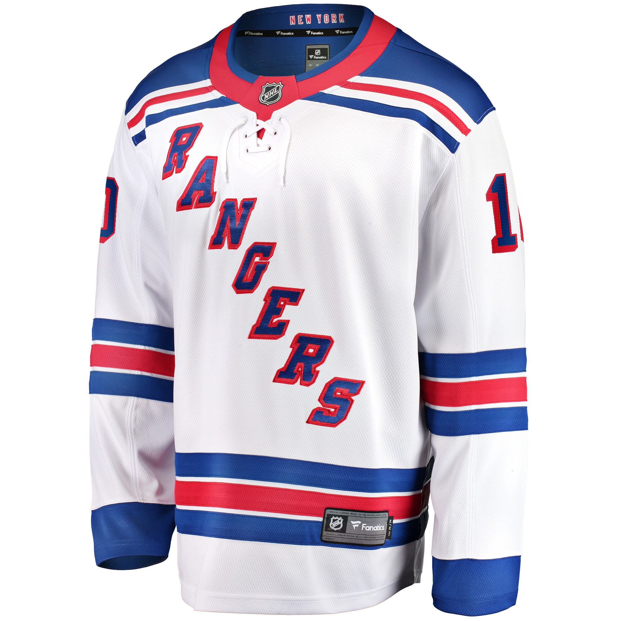 Alternative view of Men's New York Rangers Artemi Panarin White Away Premier Breakaway Player Jersey - JS406 