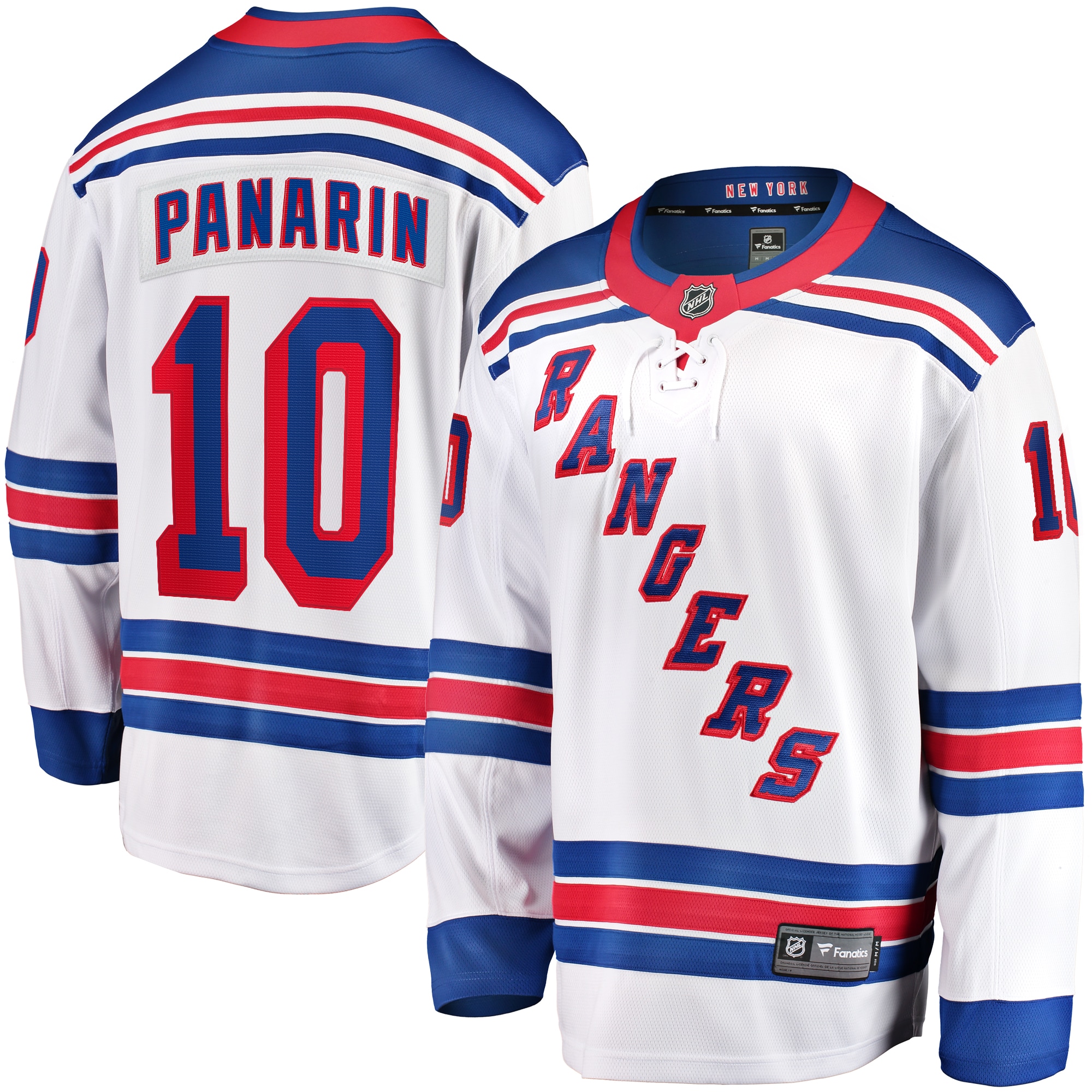 Men's New York Rangers Artemi Panarin White Away Premier Breakaway Player Jersey - JS908 