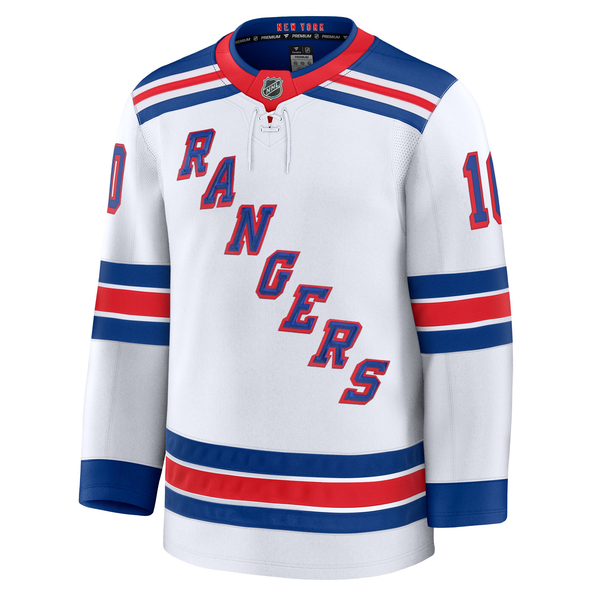 Alternative view of Men's New York Rangers Artemi Panarin White Away Premium Jersey - JS170 