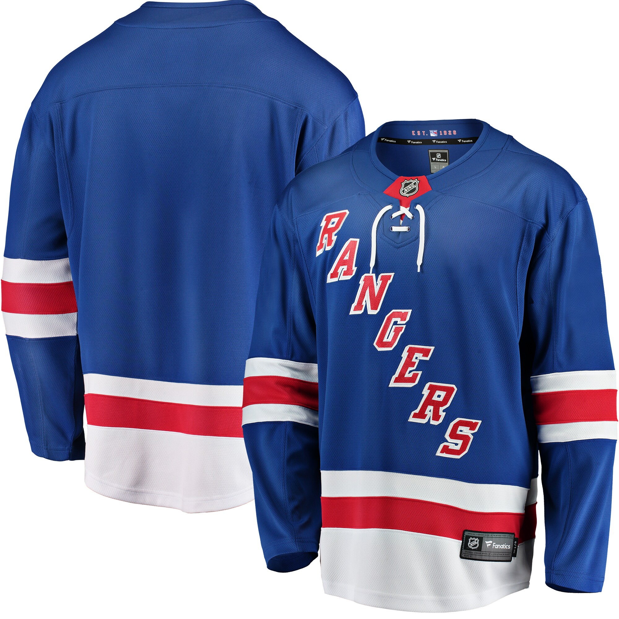Men's New York Rangers Blue Breakaway Home Jersey - JS311 