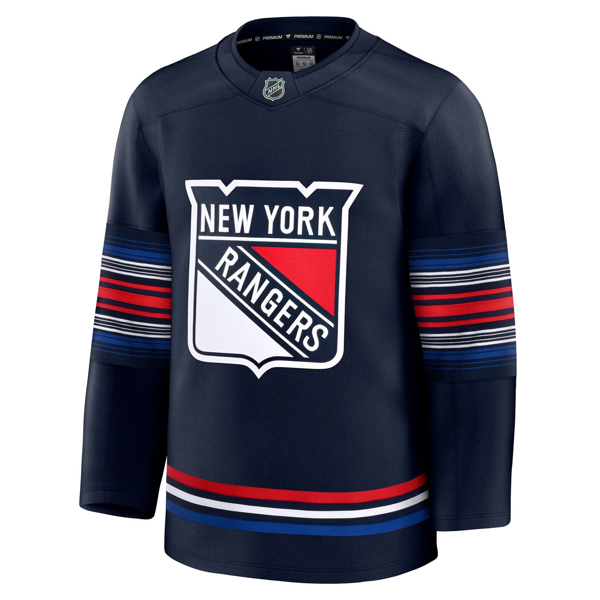 Alternative view of Men's New York Rangers Navy Alternate Premium Jersey - JS305 