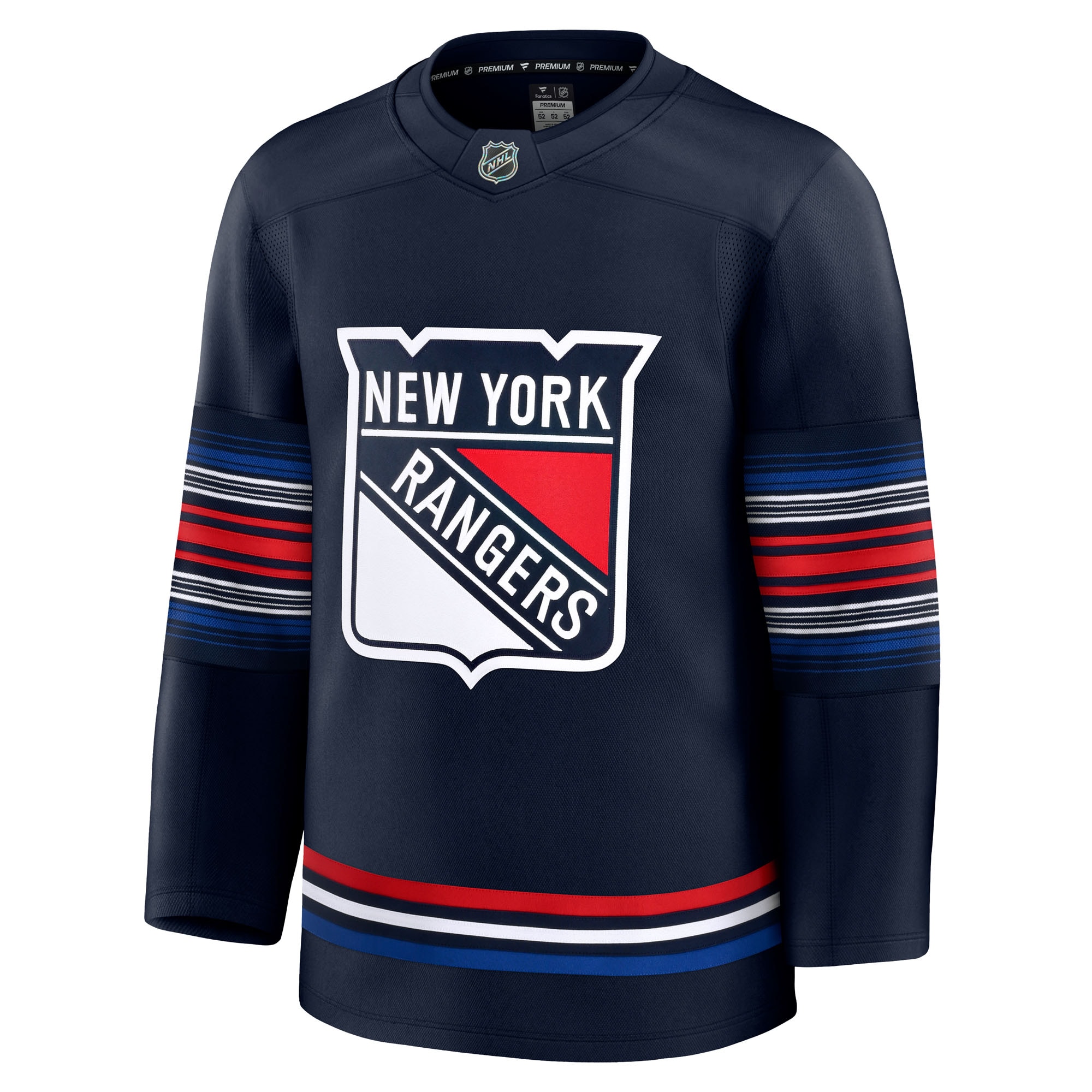 Alternative view of Men's New York Rangers Navy Alternate Premium Jersey - JS681 