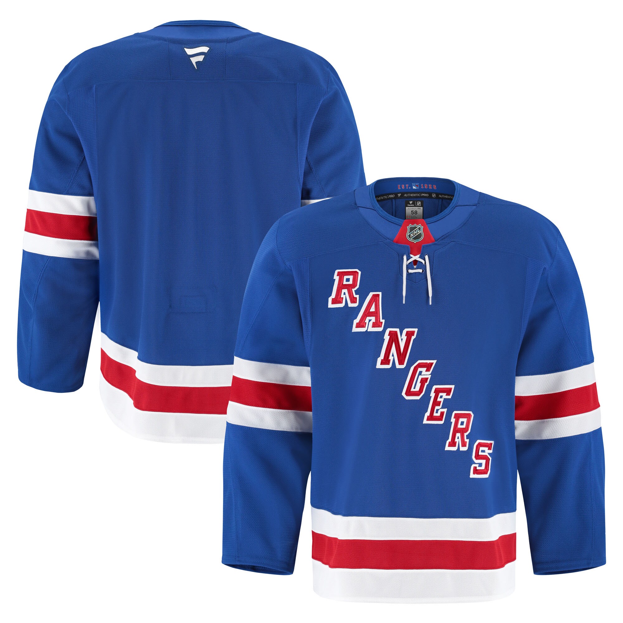 Men's New York Rangers Royal Home Pro Jersey - JS898 