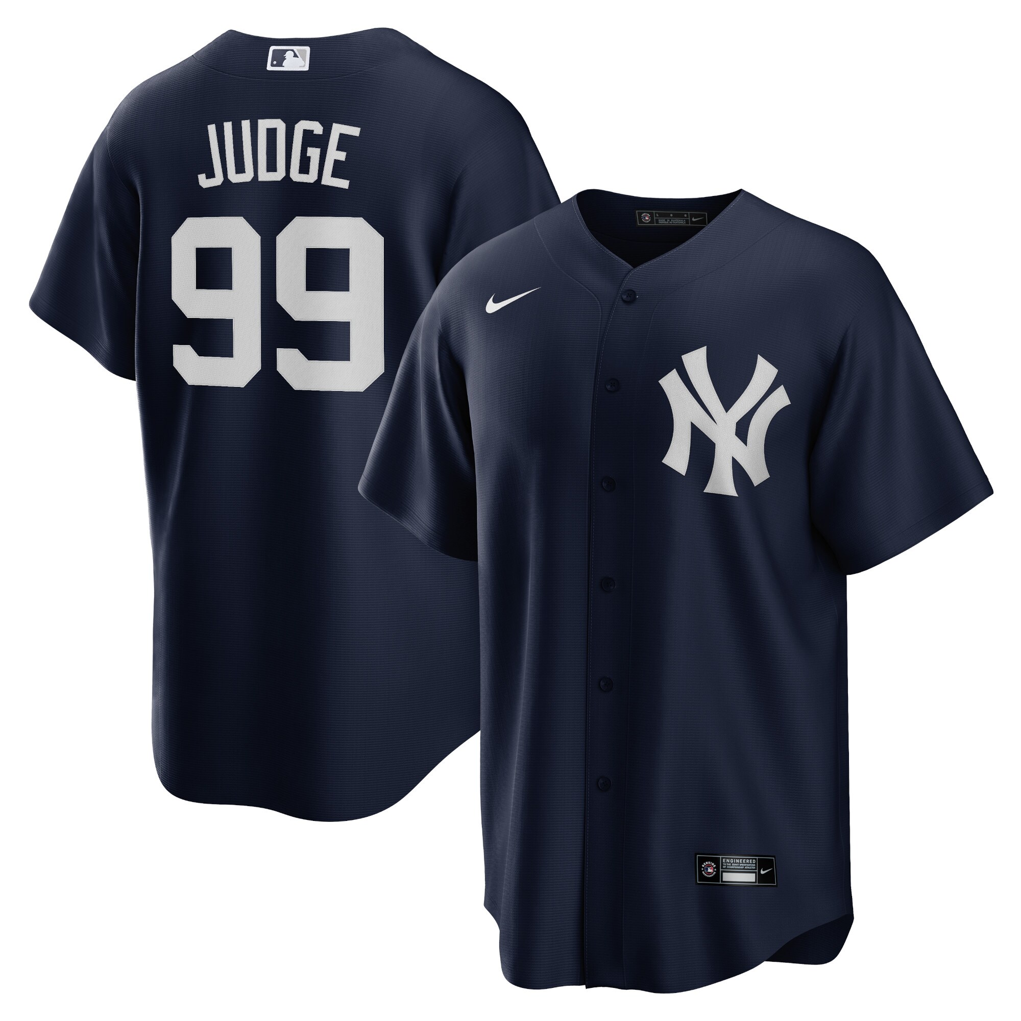 Men's New York Yankees Aaron Judge Navy Big & Tall Alternate Player Jersey 