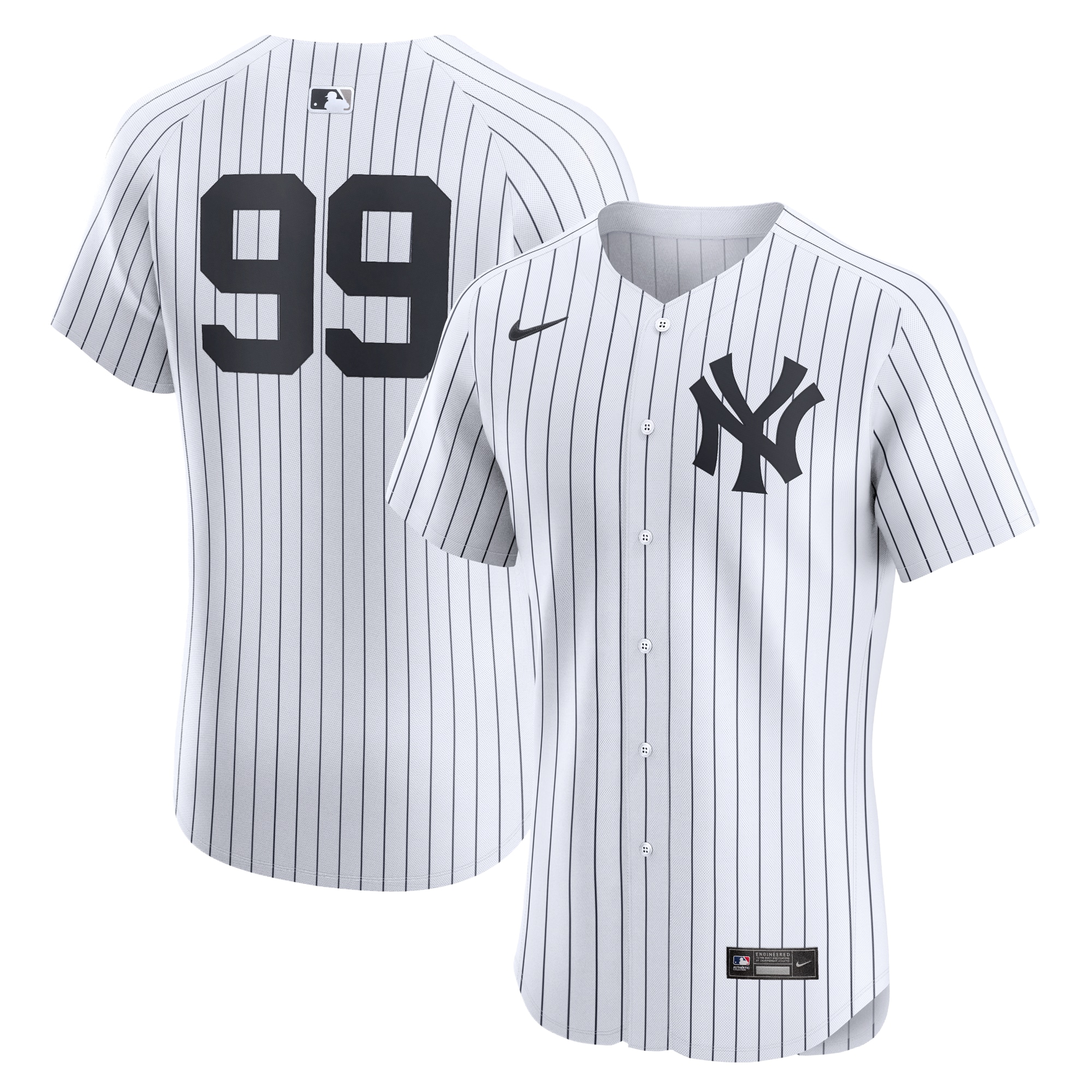 Men's New York Yankees Aaron Judge White Home Elite Player Jersey 
