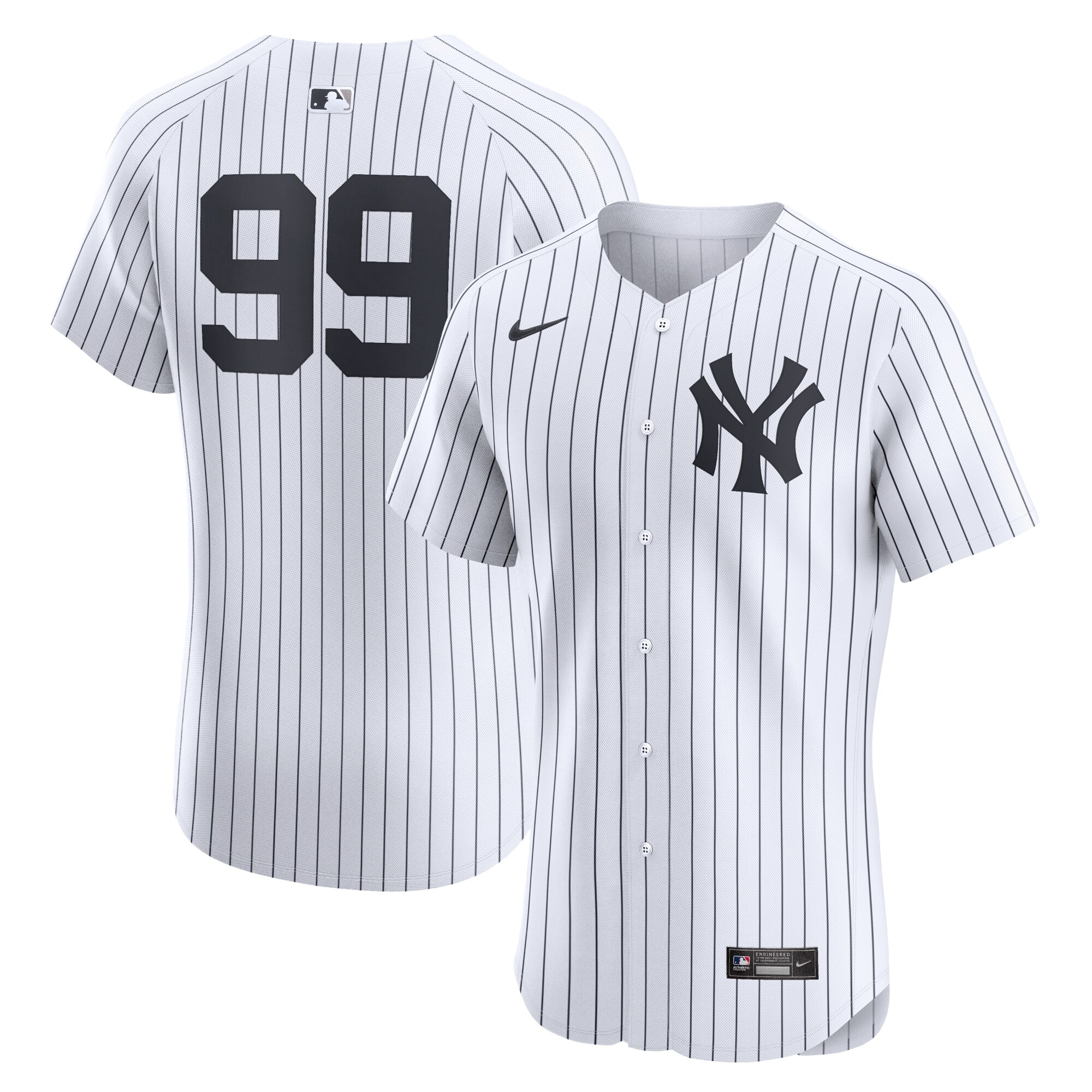 Men's New York Yankees Aaron Judge White Home Elite Player Jersey 