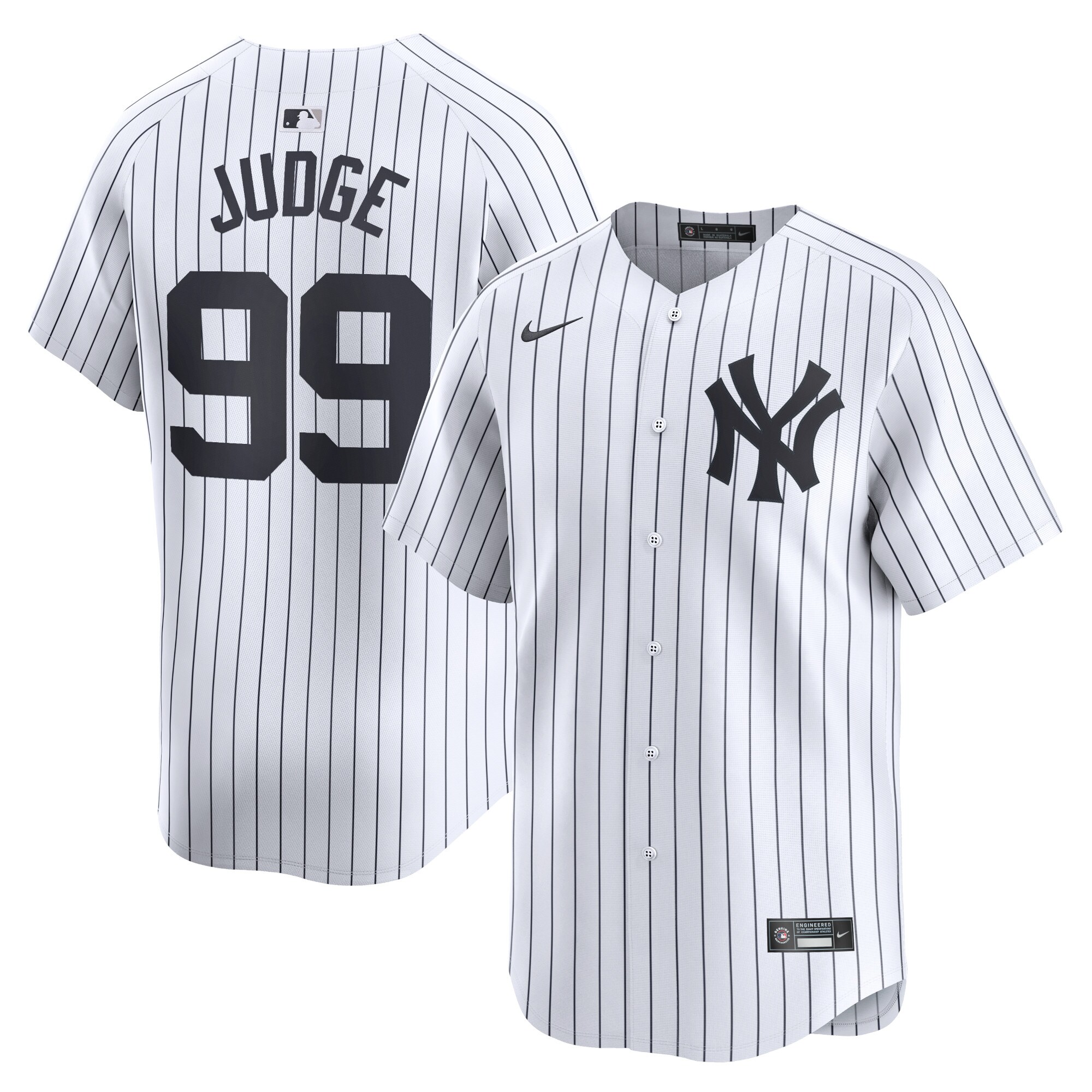Men's New York Yankees Aaron Judge White Home Limited Player Jersey 