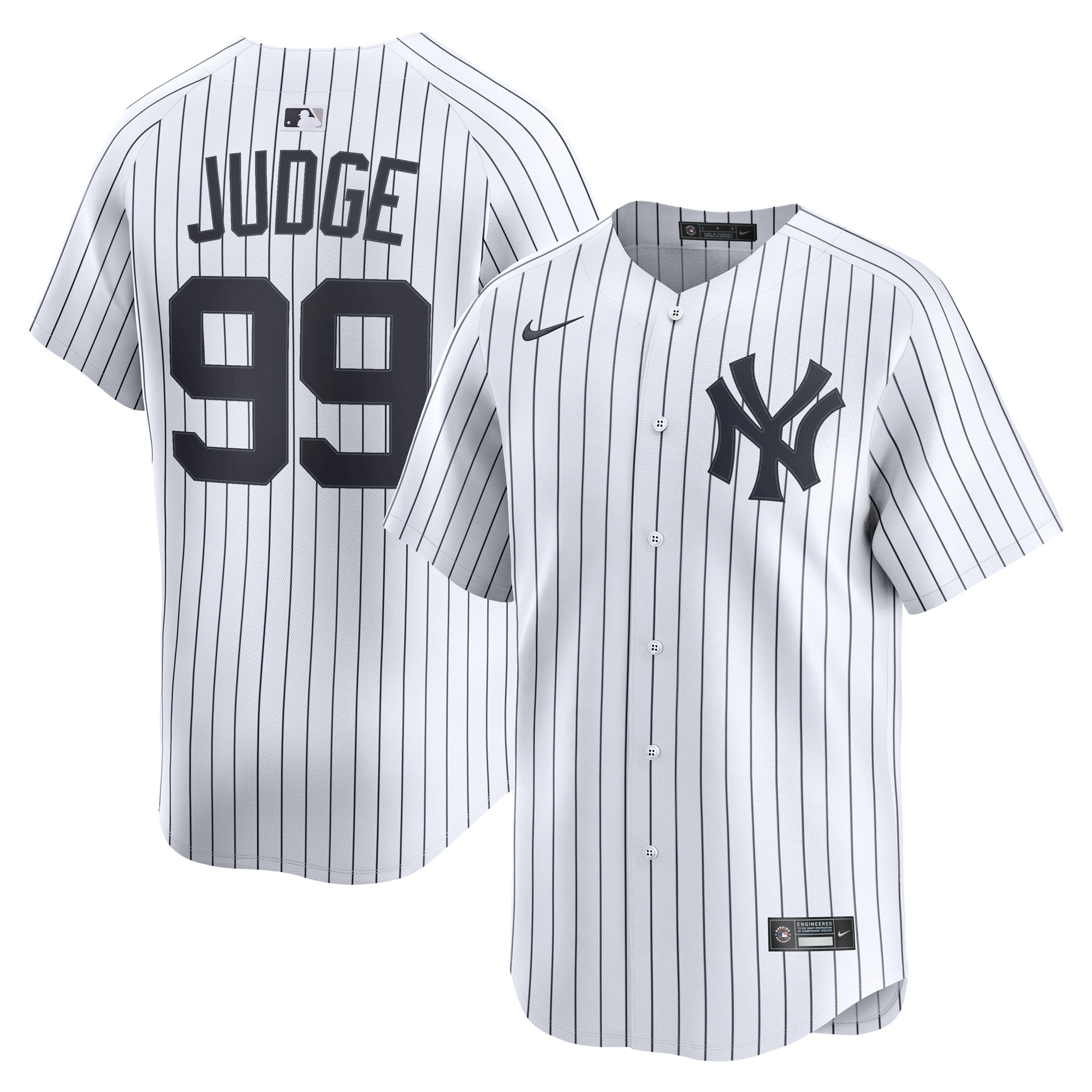 Men's New York Yankees Aaron Judge White Home Limited Player Jersey 