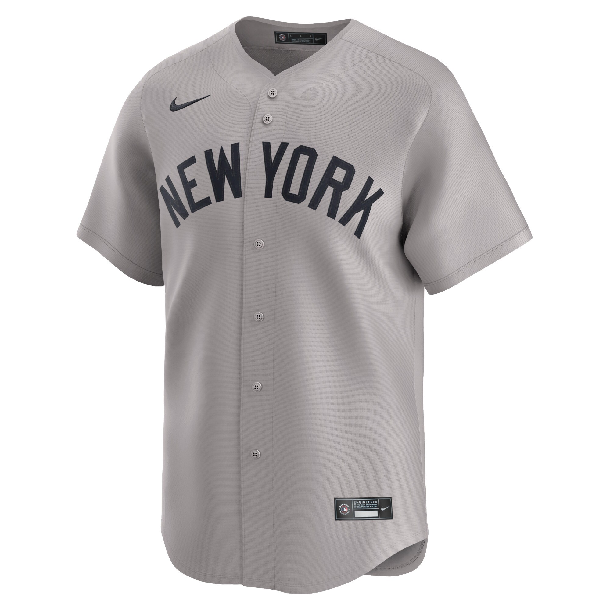 Alternative view of Men's New York Yankees Anthony Volpe Gray Away Limited Player Jersey 