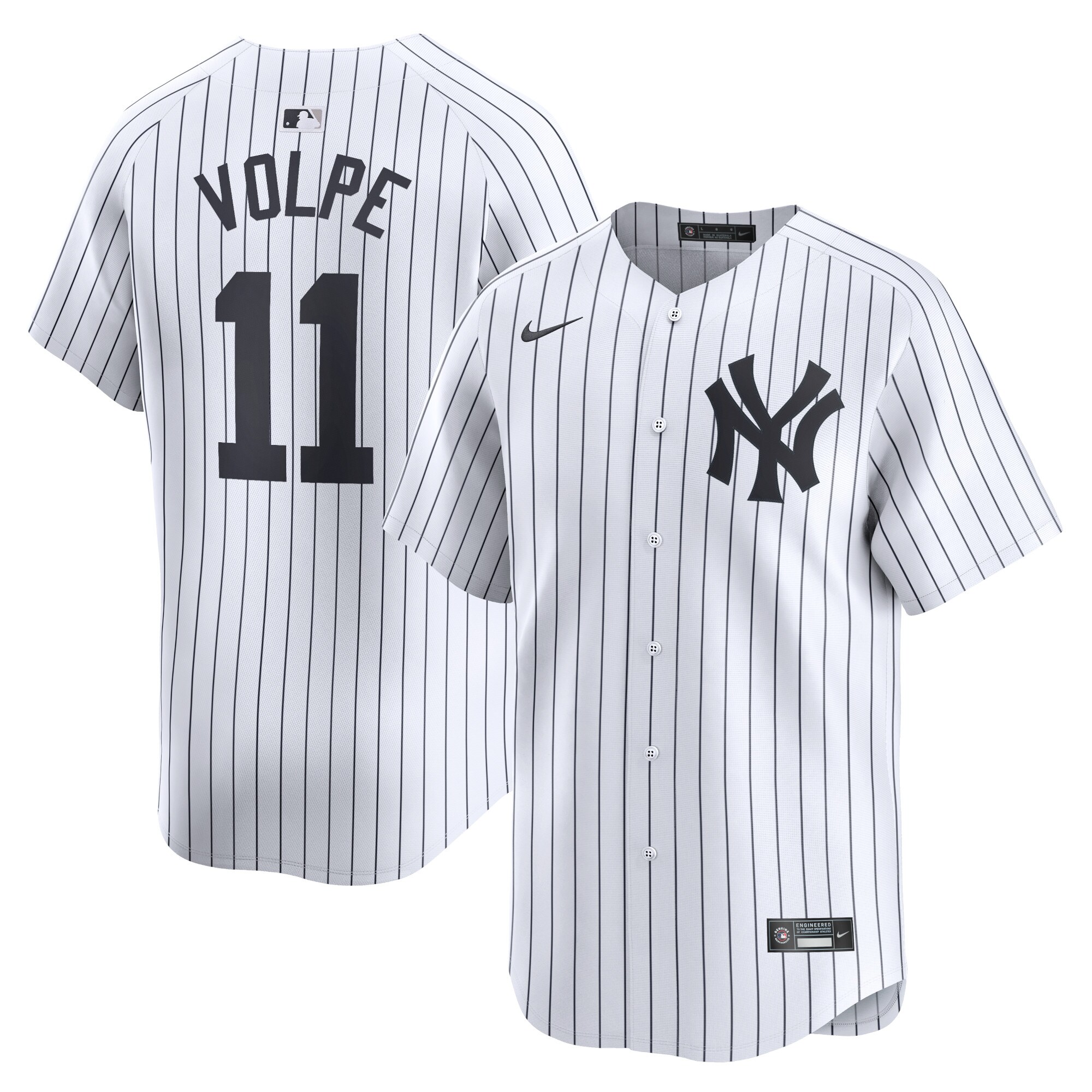 Men's New York Yankees Anthony Volpe White Home Limited Player Jersey 