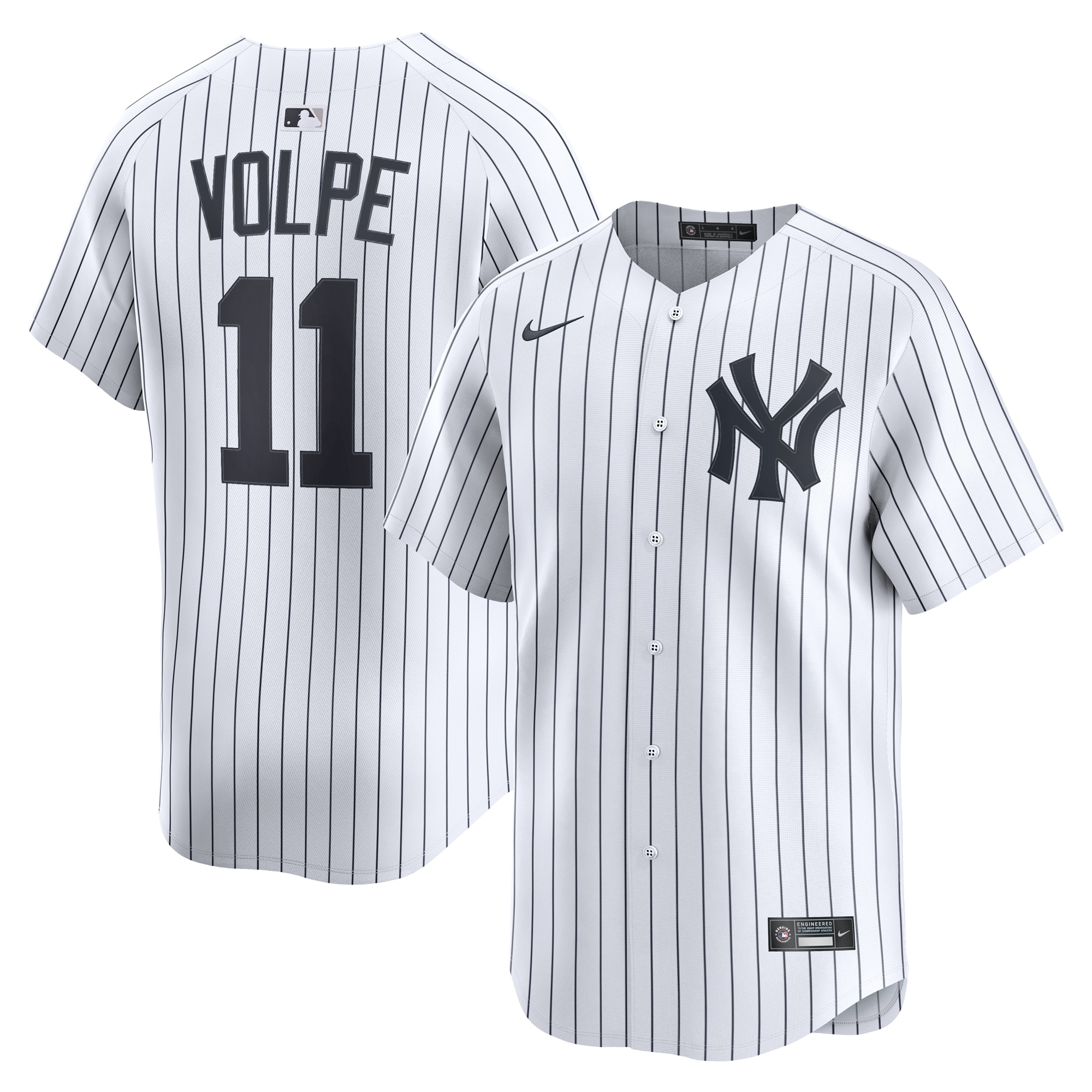 Men's New York Yankees Anthony Volpe White Home Limited Player Jersey 