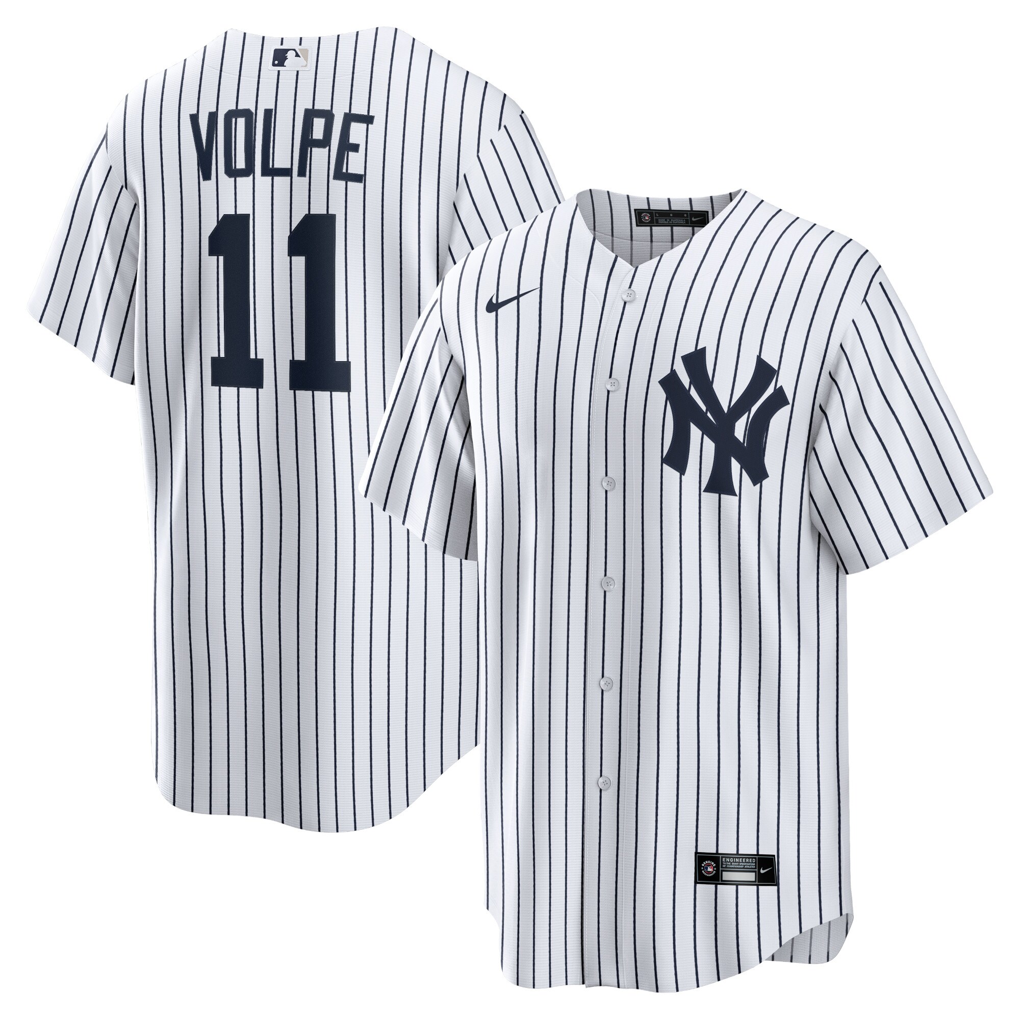 Men's New York Yankees Anthony Volpe White Home Player Jersey 