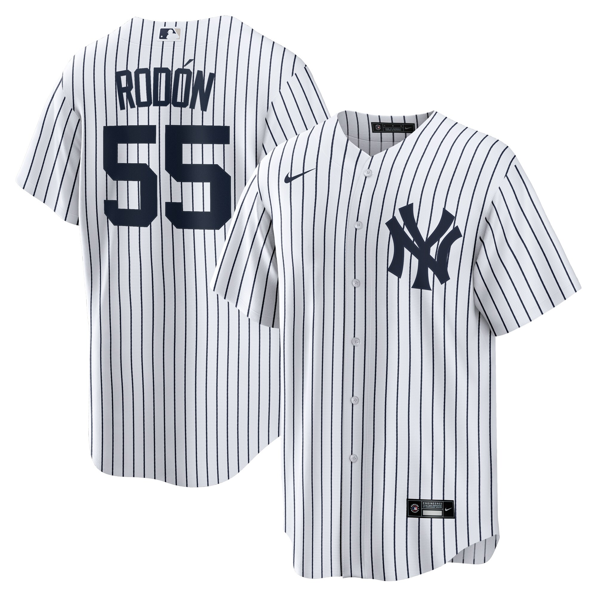 Men's New York Yankees Carlos Rodon White/Navy Home Official Player Jersey 