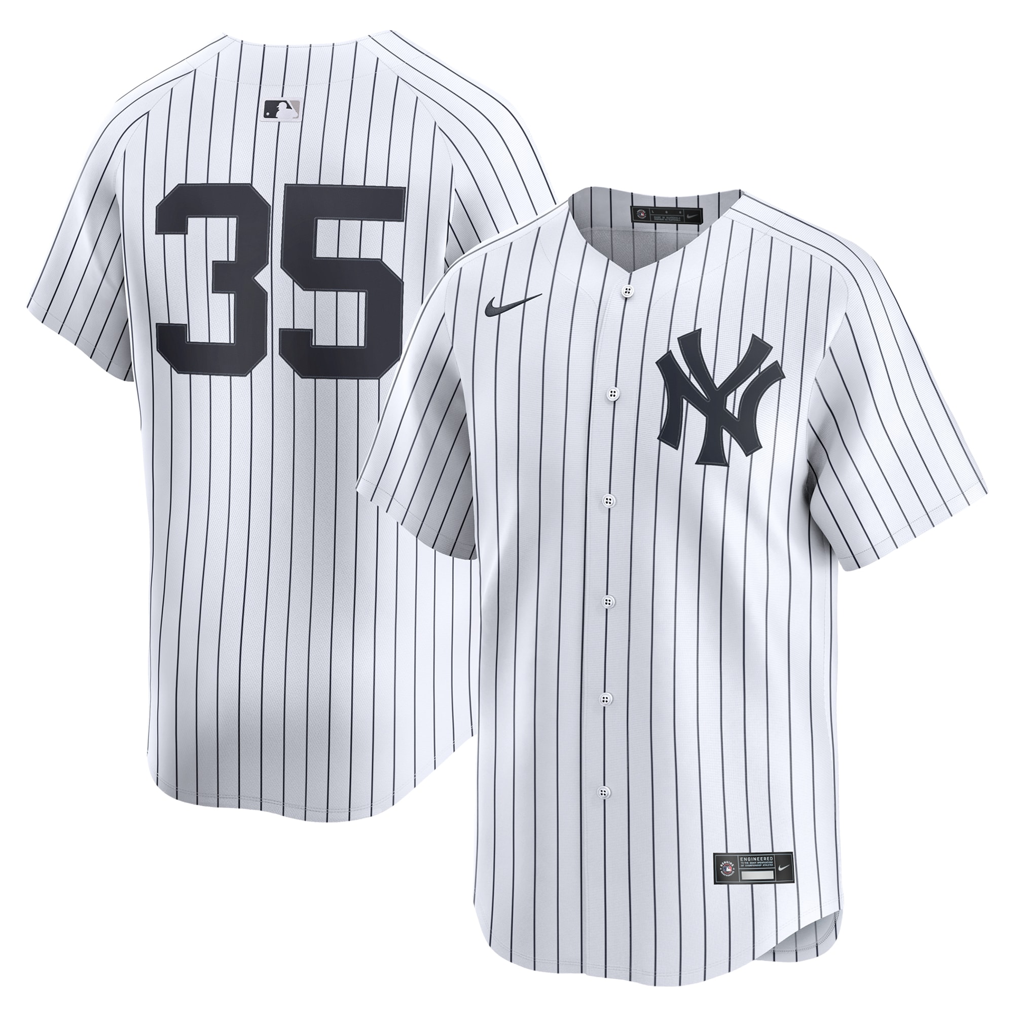 Men's New York Yankees Cody Bellinger White Home Limited Player Jersey 
