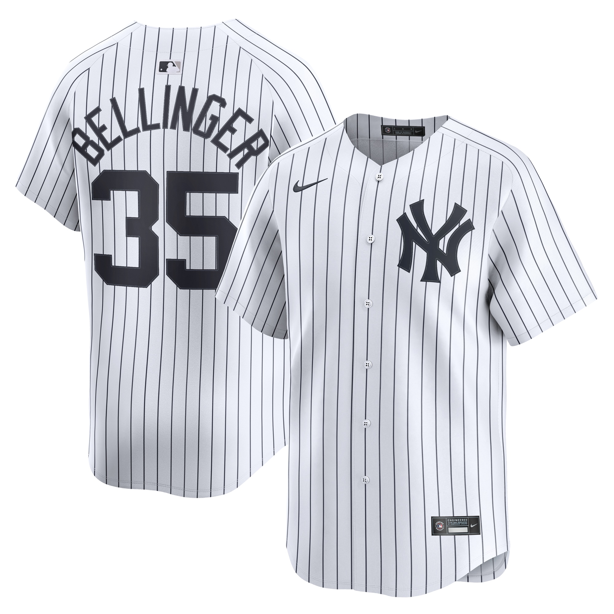 Men's New York Yankees Cody Bellinger White Home Limited Player Jersey 