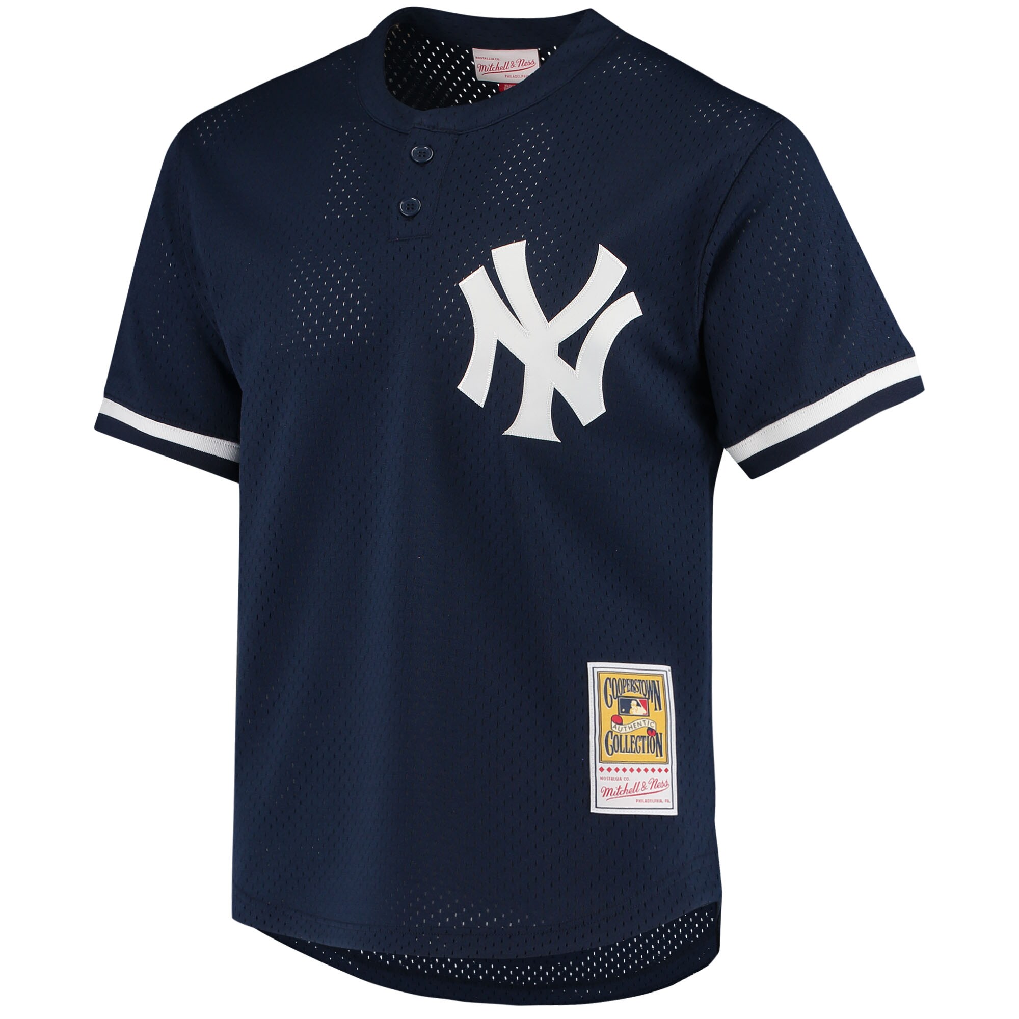 Alternative view of Men's New York Yankees Derek Jeter Mitchell & Ness Navy Cooperstown Collection 1995 Batting Practice Jersey 