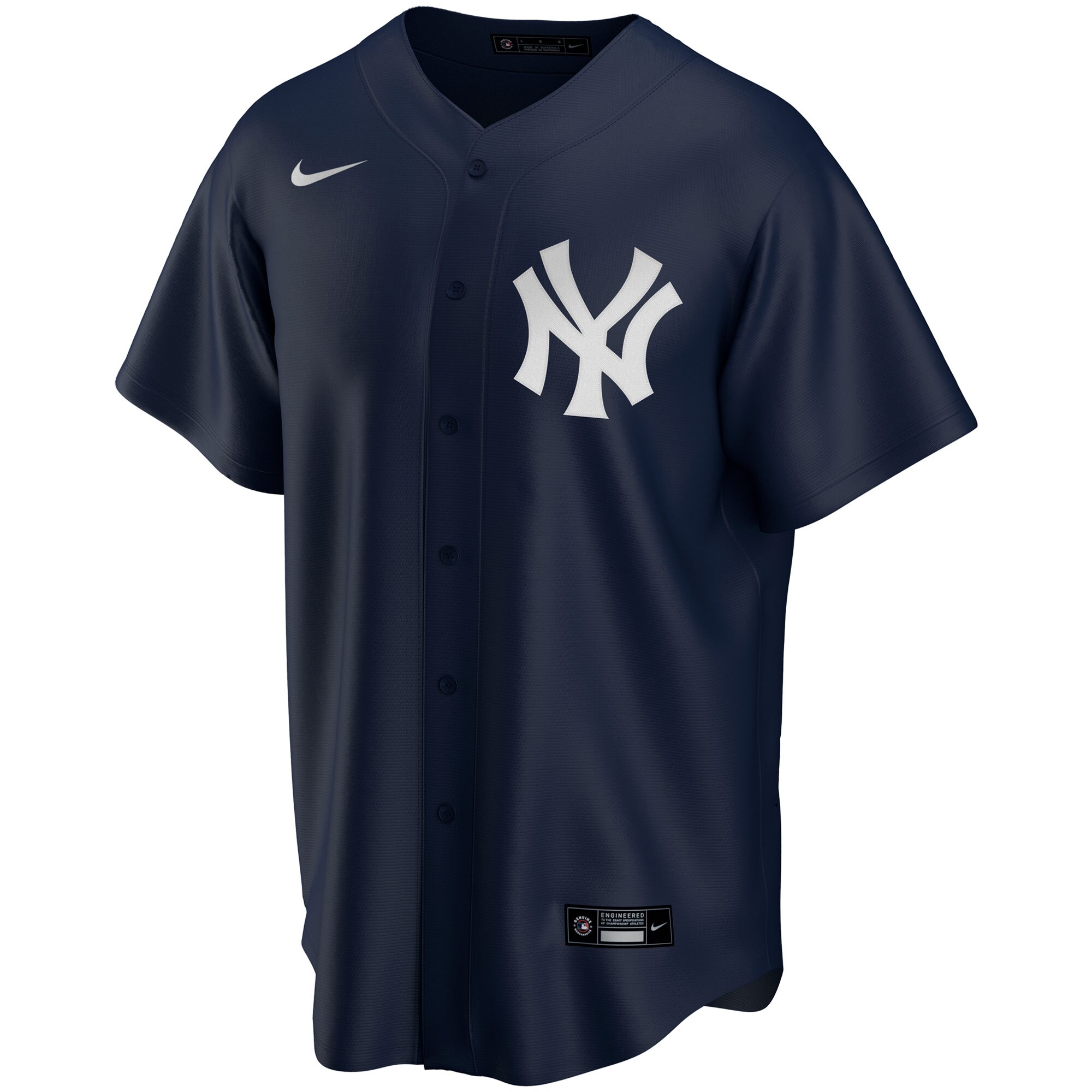 Alternative view of Men's New York Yankees Derek Jeter Navy Alternate Player Jersey 