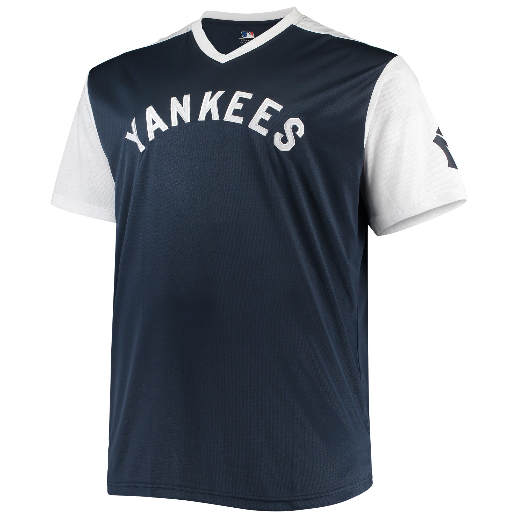 Alternative view of Men's New York Yankees Derek Jeter Navy/White Cooperstown Collection Player Jersey 