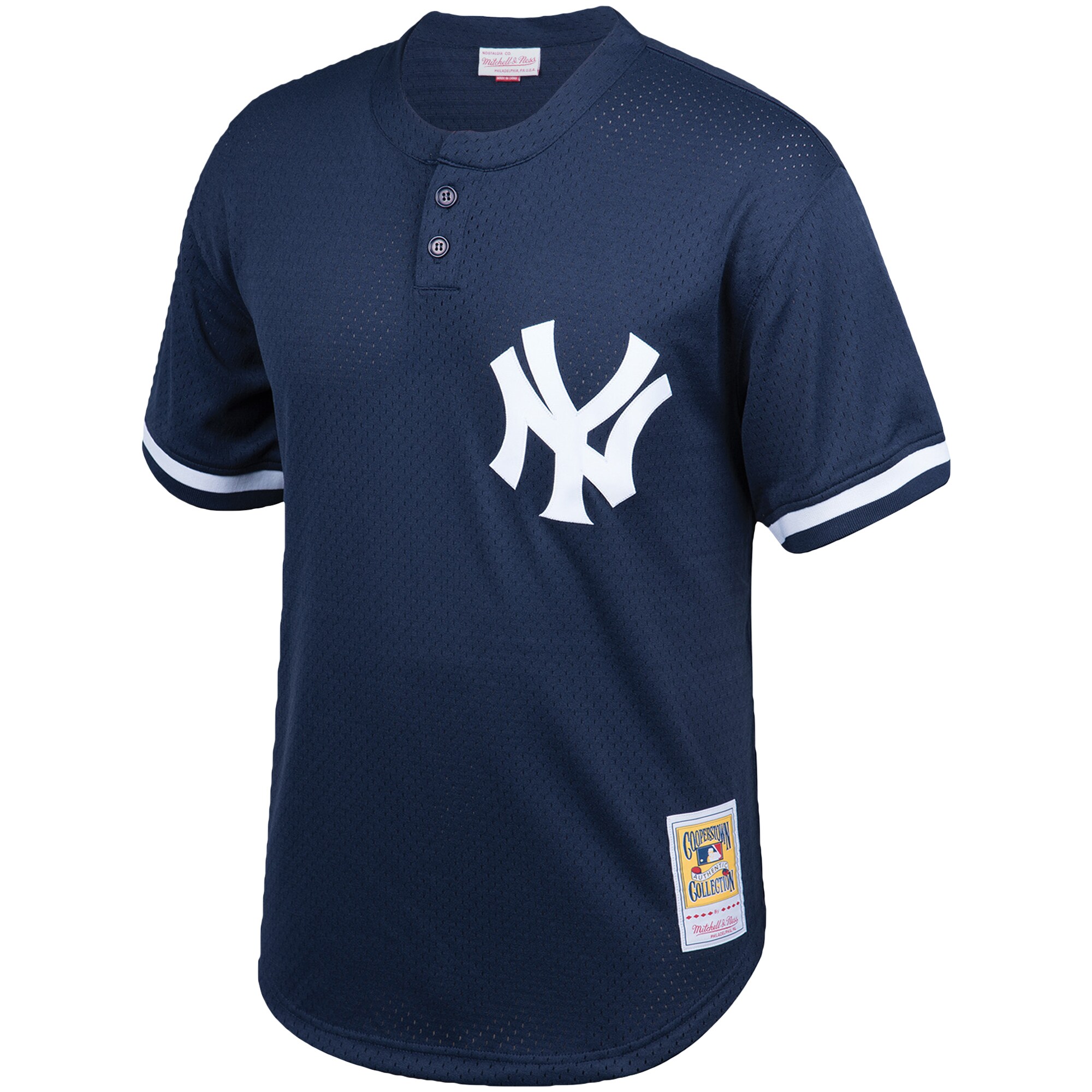 Alternative view of Men's New York Yankees Don Mattingly Mitchell & Ness Navy Cooperstown Collection Big & Tall Mesh Batting Practice Jersey 
