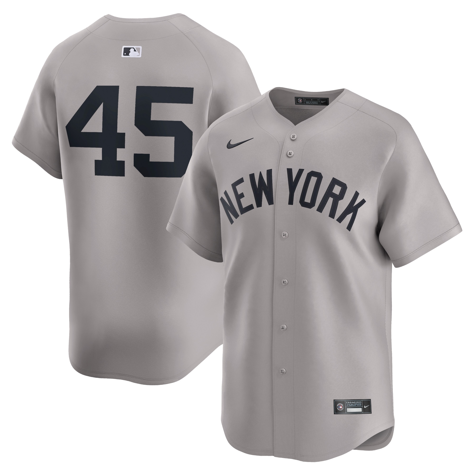 Men's New York Yankees Gerrit Cole Gray Away Limited Player Jersey 
