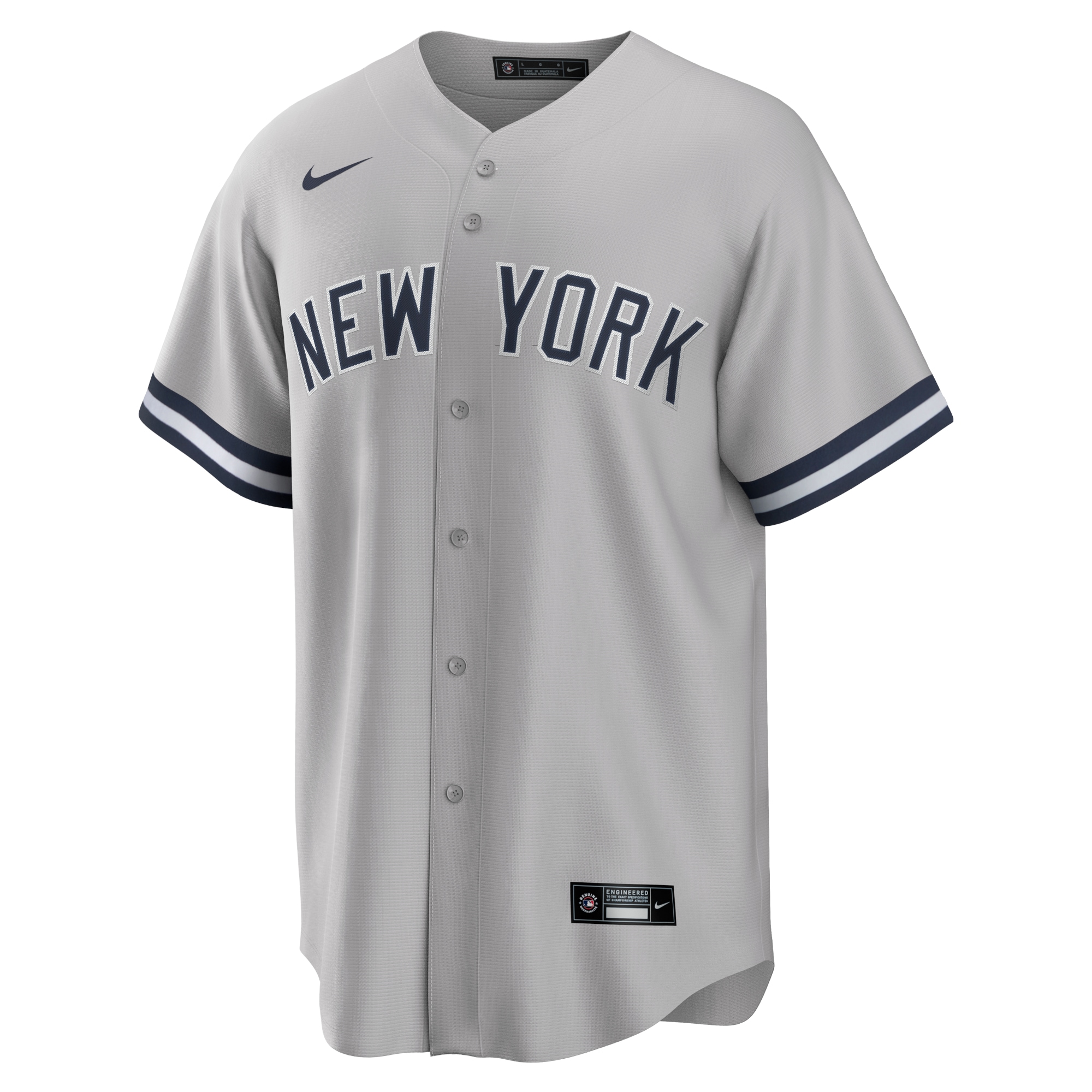 Alternative view of Men's New York Yankees Gerrit Cole Gray Road Player Name Jersey 