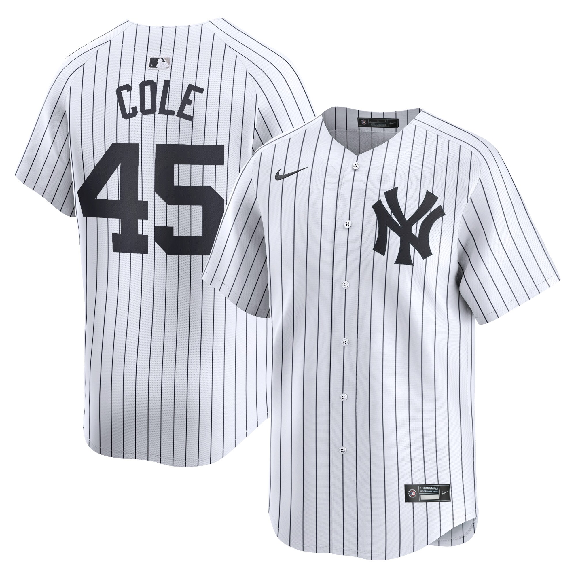 Men's New York Yankees Gerrit Cole White Home Limited Player Jersey 