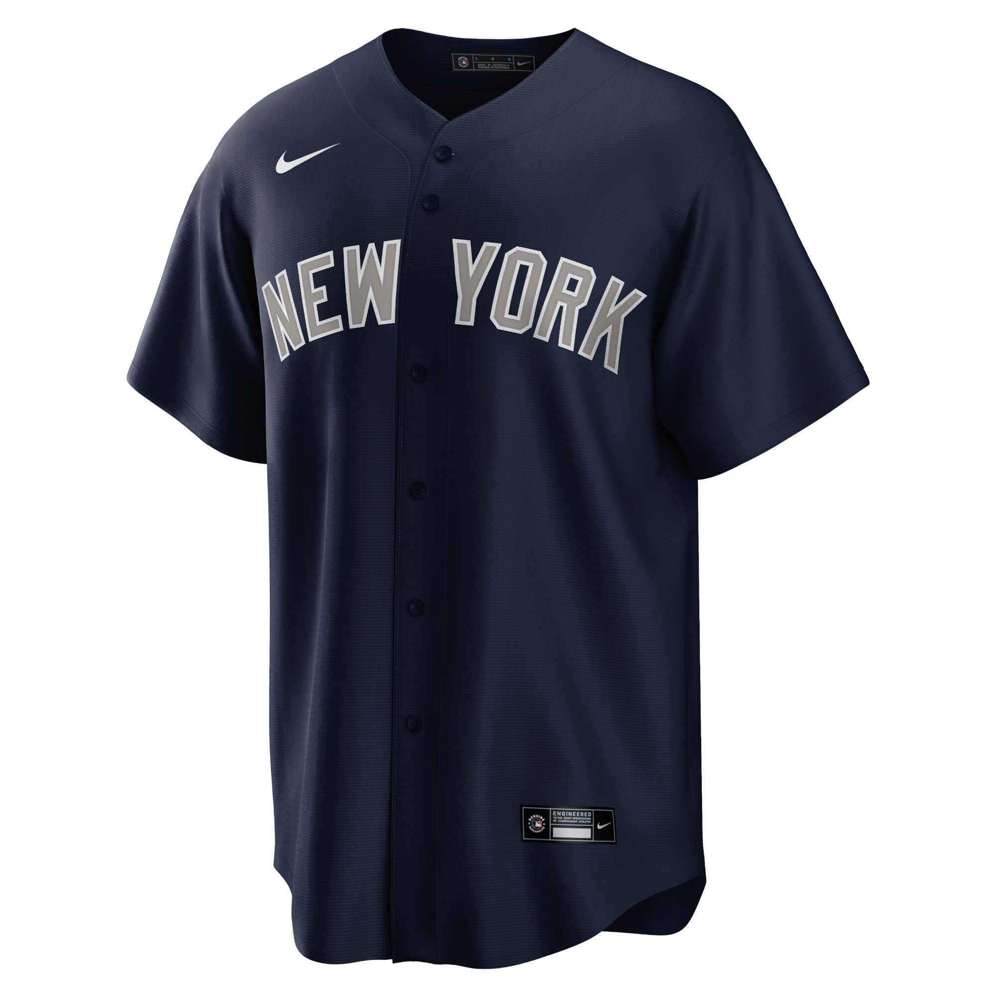Alternative view of Men's New York Yankees Giancarlo Stanton Navy Alternate Player Jersey 