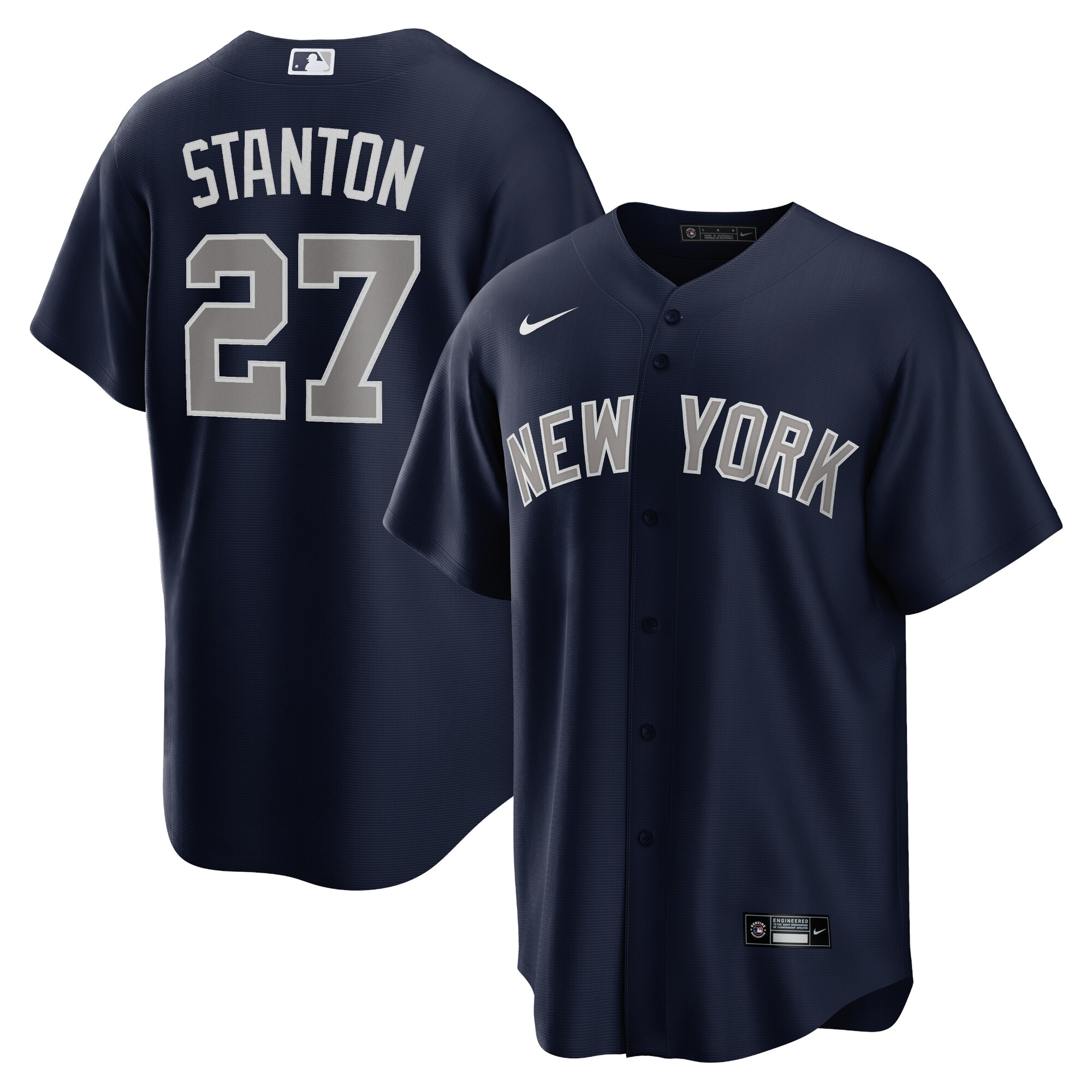 Men's New York Yankees Giancarlo Stanton Navy Alternate Player Jersey 