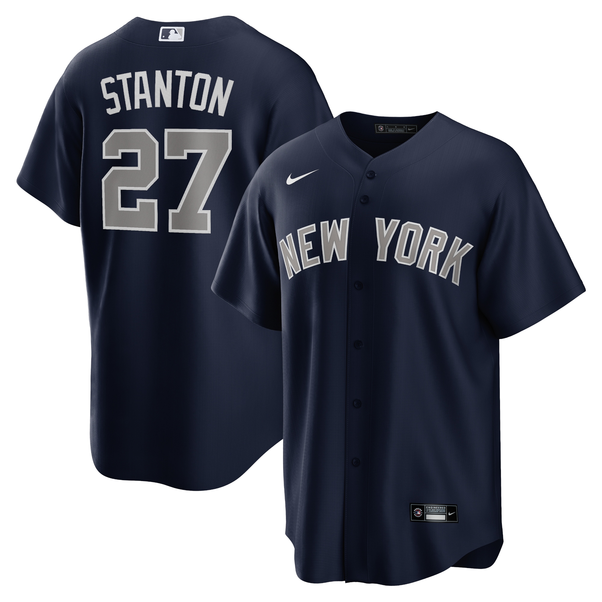 Men's New York Yankees Giancarlo Stanton Navy Alternate Player Jersey 