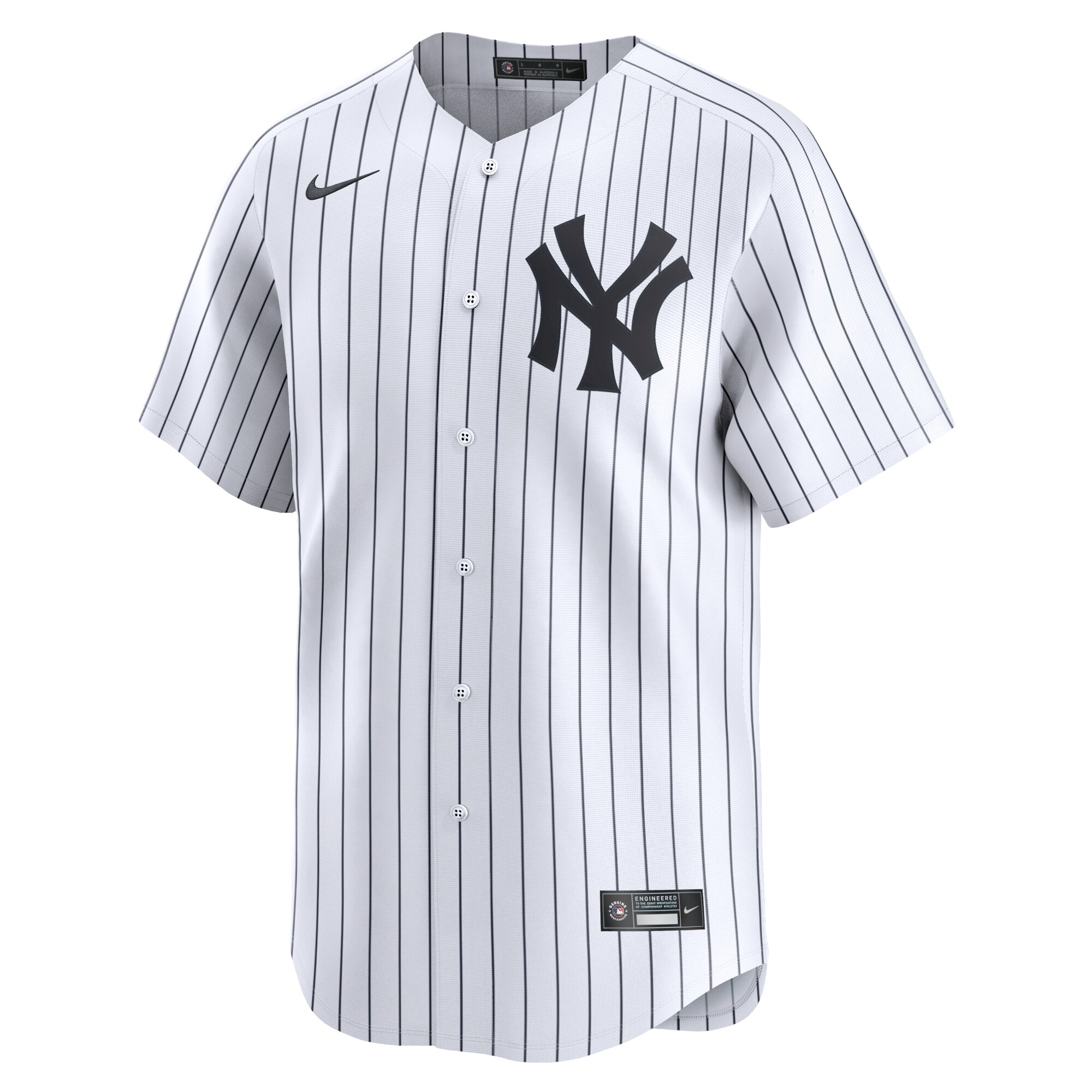 Alternative view of Men's New York Yankees Giancarlo Stanton White Home Limited Player Jersey 